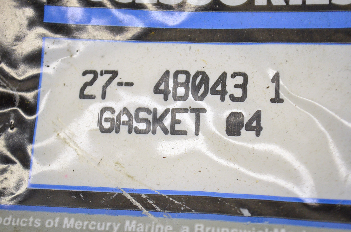 New OEM Quicksilver Mercury End Cap Gasket NOS