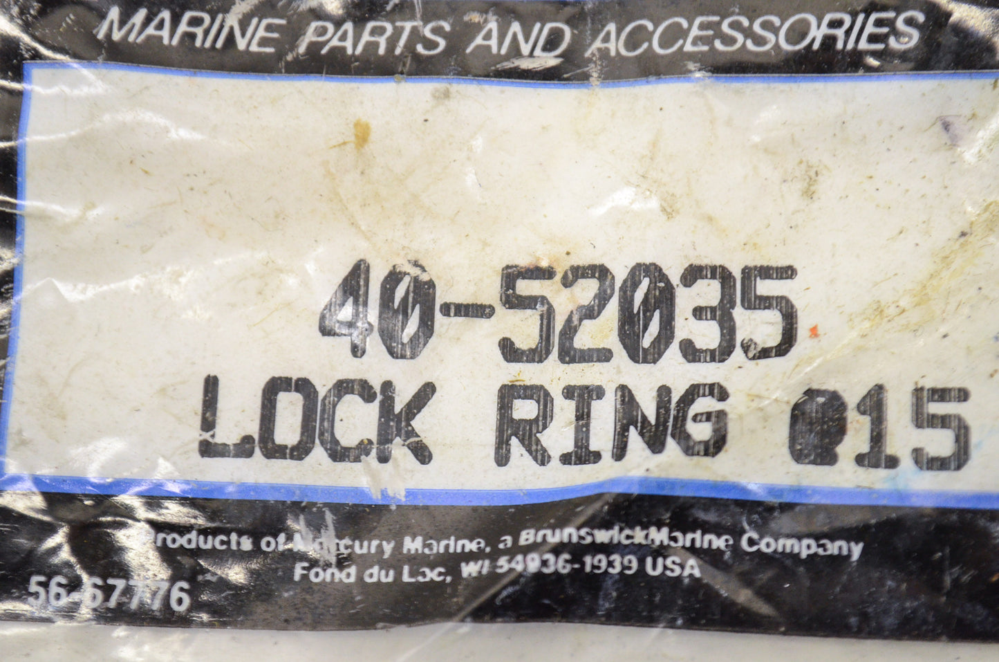 Mercury Lock Rings Qty 2 NOS