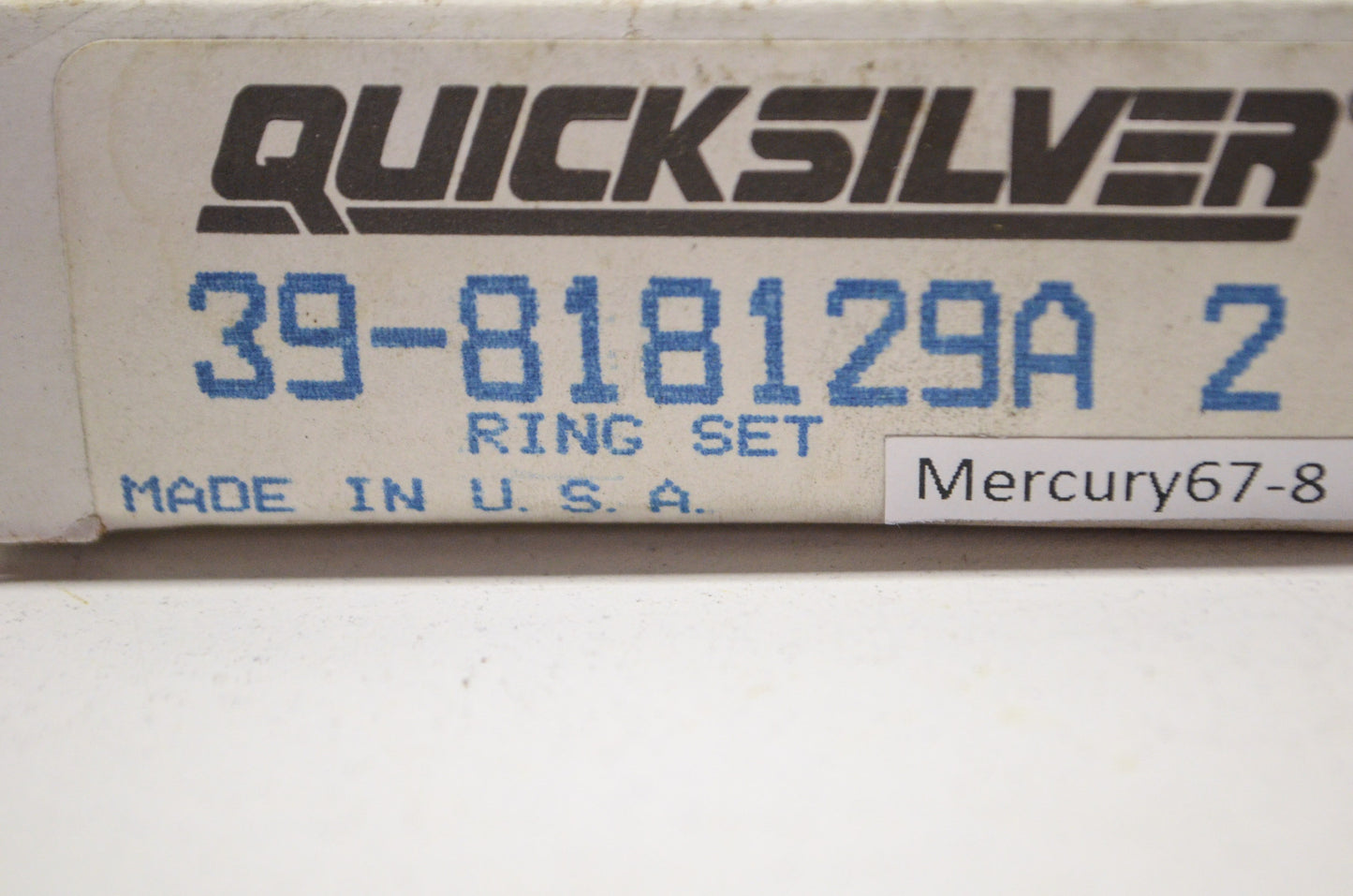 New OEM Quicksilver Mercury Piston Rings QTY 2 NOS