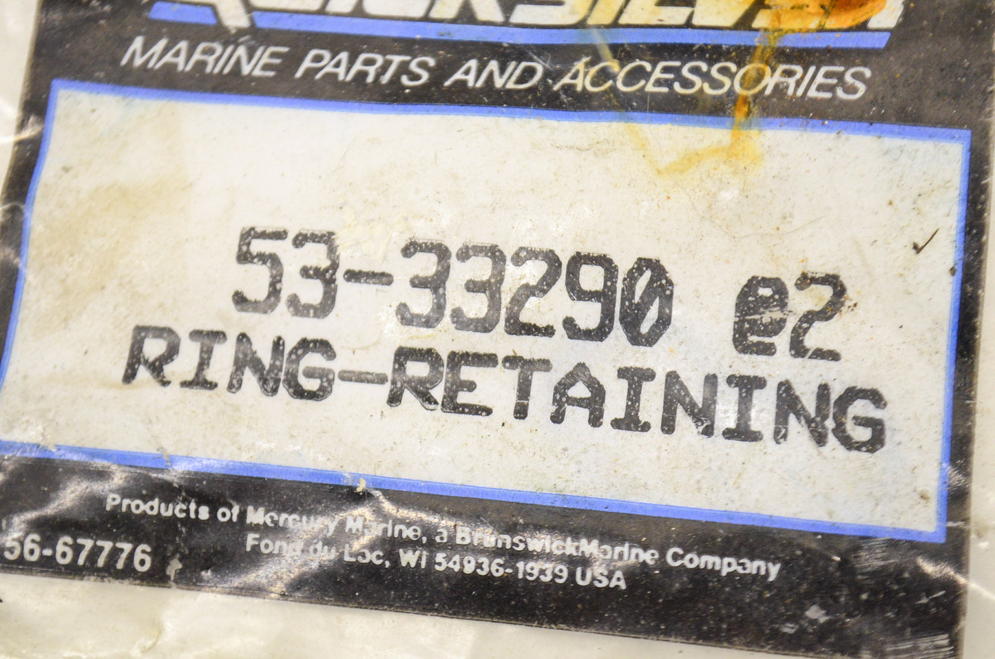 New OEM Quicksilver Mercury Retaining Ring Set NOS
