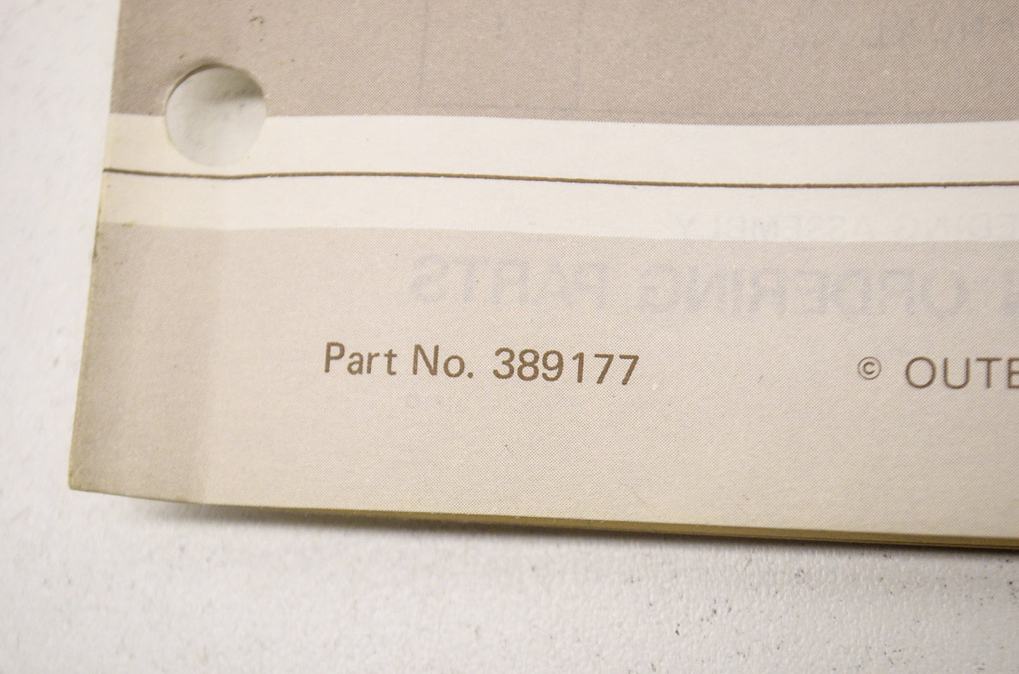 New OEM Johnson 78 Parts Catalog 2 HP Model 2R78 NOS