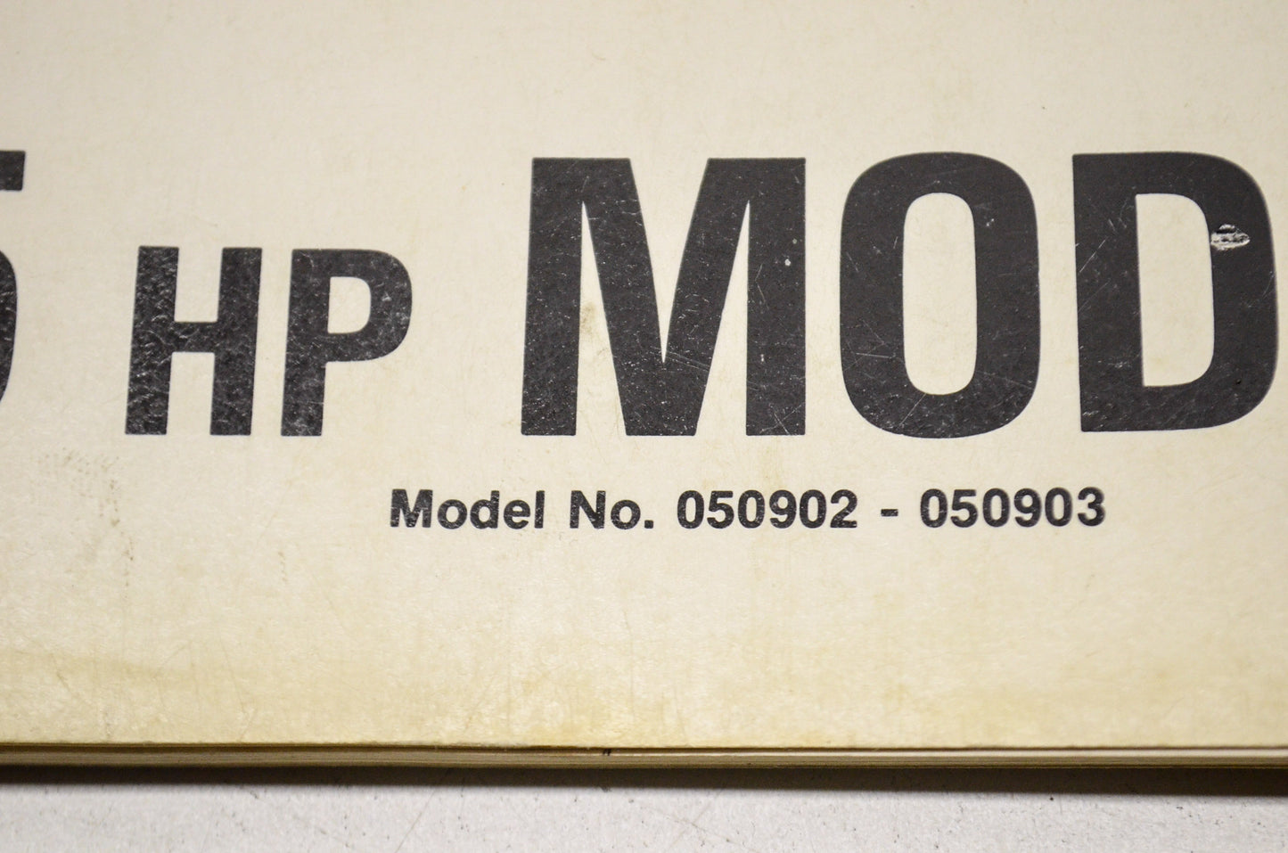 New OEM Spirit 1979 Service Manual 5 HP Models 050902 & 050903 NOS