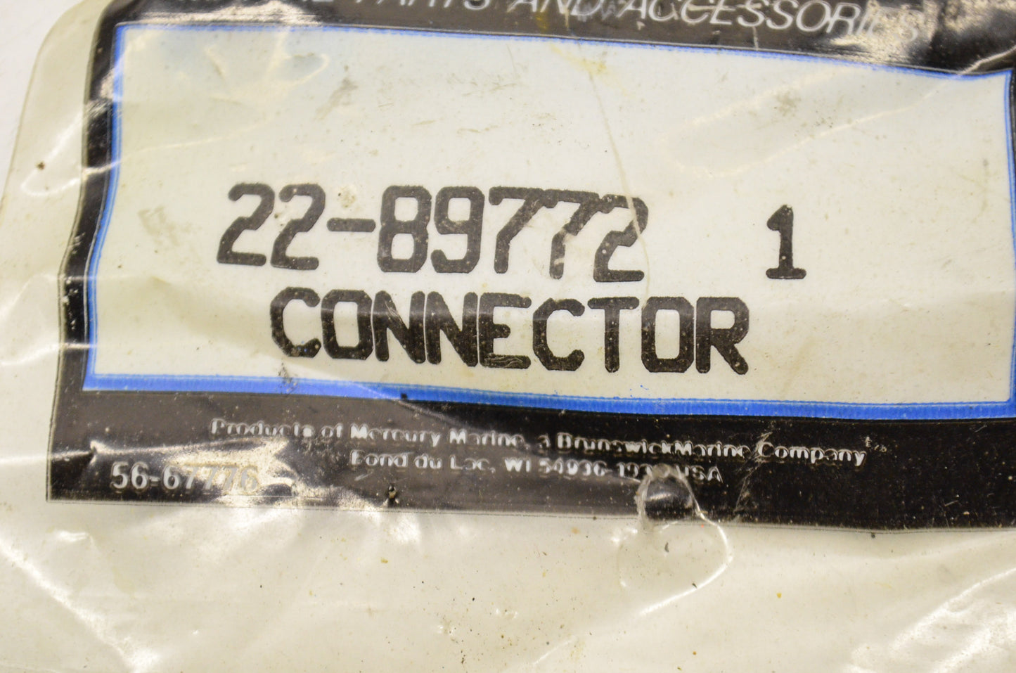 New OEM Quicksilver Mercury Connector NOS