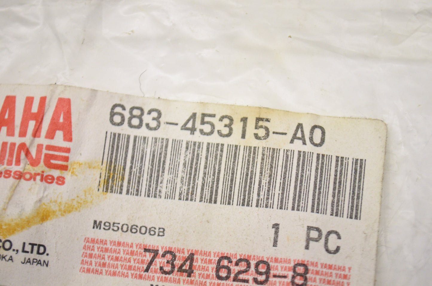 OEM Yamaha 683-45315-A0-00 Lower Case Packing NOS