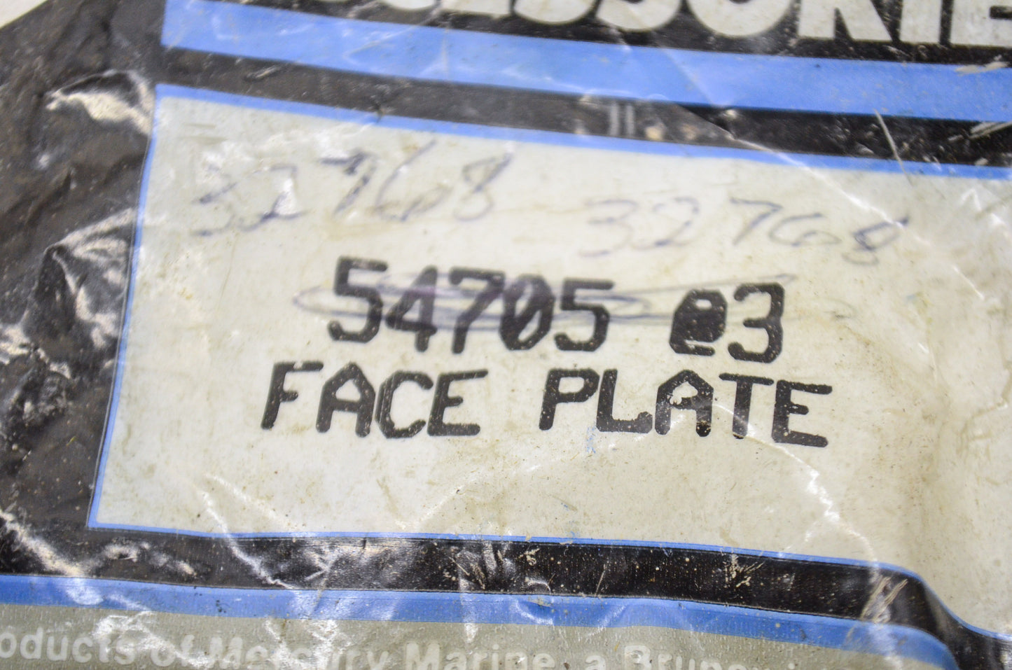 New OEM Quicksilver Mercury Face Plate NOS