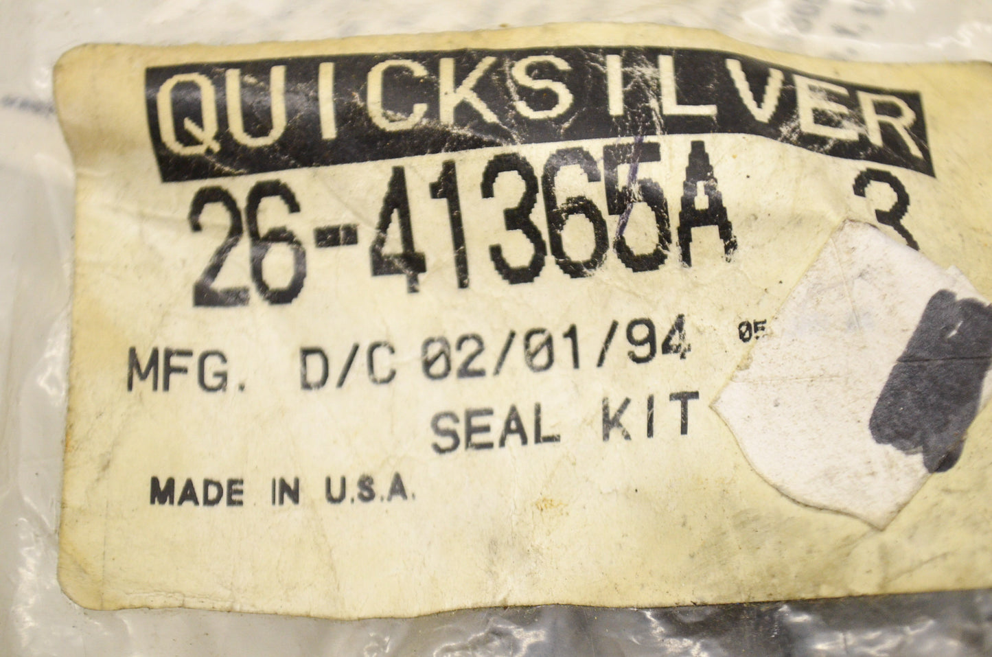 New OEM Quicksilver Mercury Seal Kit NOS