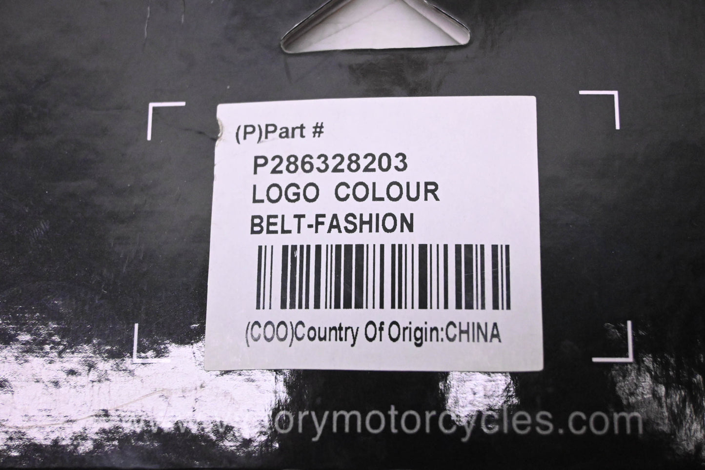 New OEM Victory 286328203 Black Logo Belt NOS