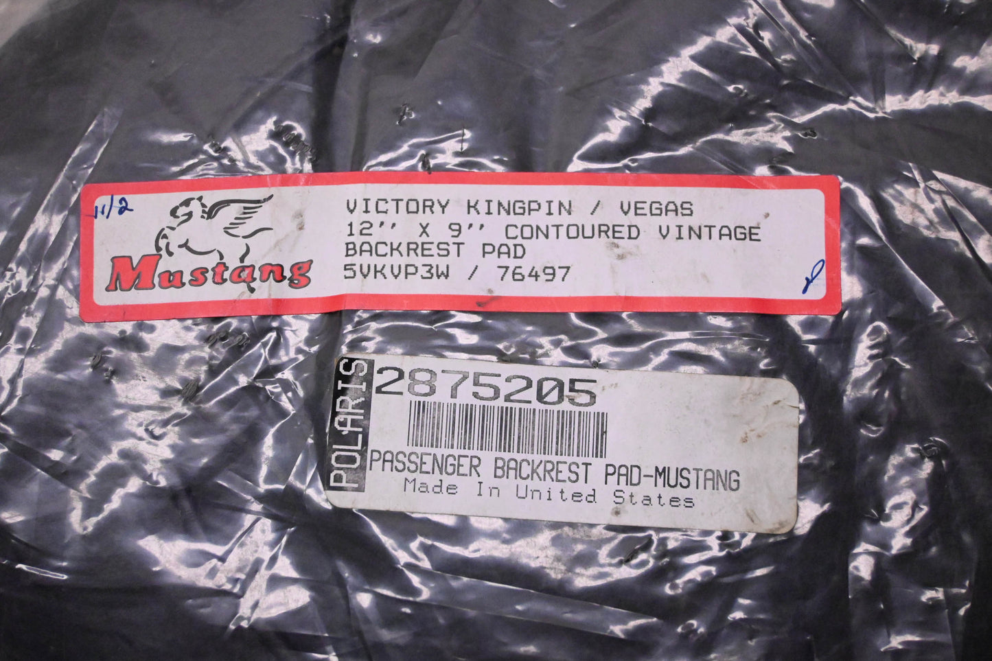 New OEM Polaris 2875205 Passenger Backrest Pad NOS