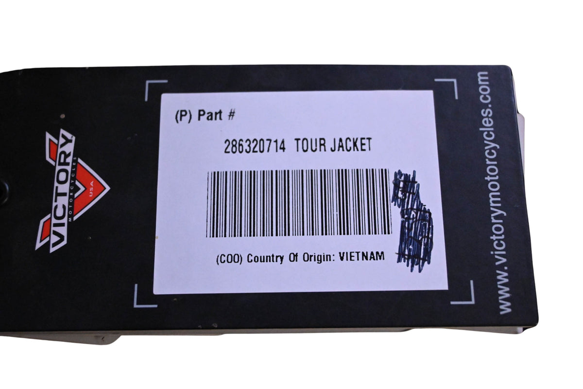 New OEM Victory 286320714 Black Tour Jacket Size 3XL NOS
