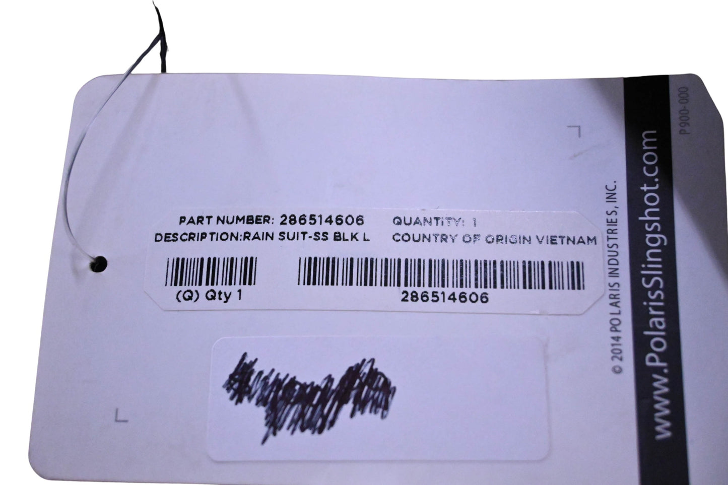 New OEM Polaris 286514606 Black Slingshot Rain Suit Kit Size L NOS