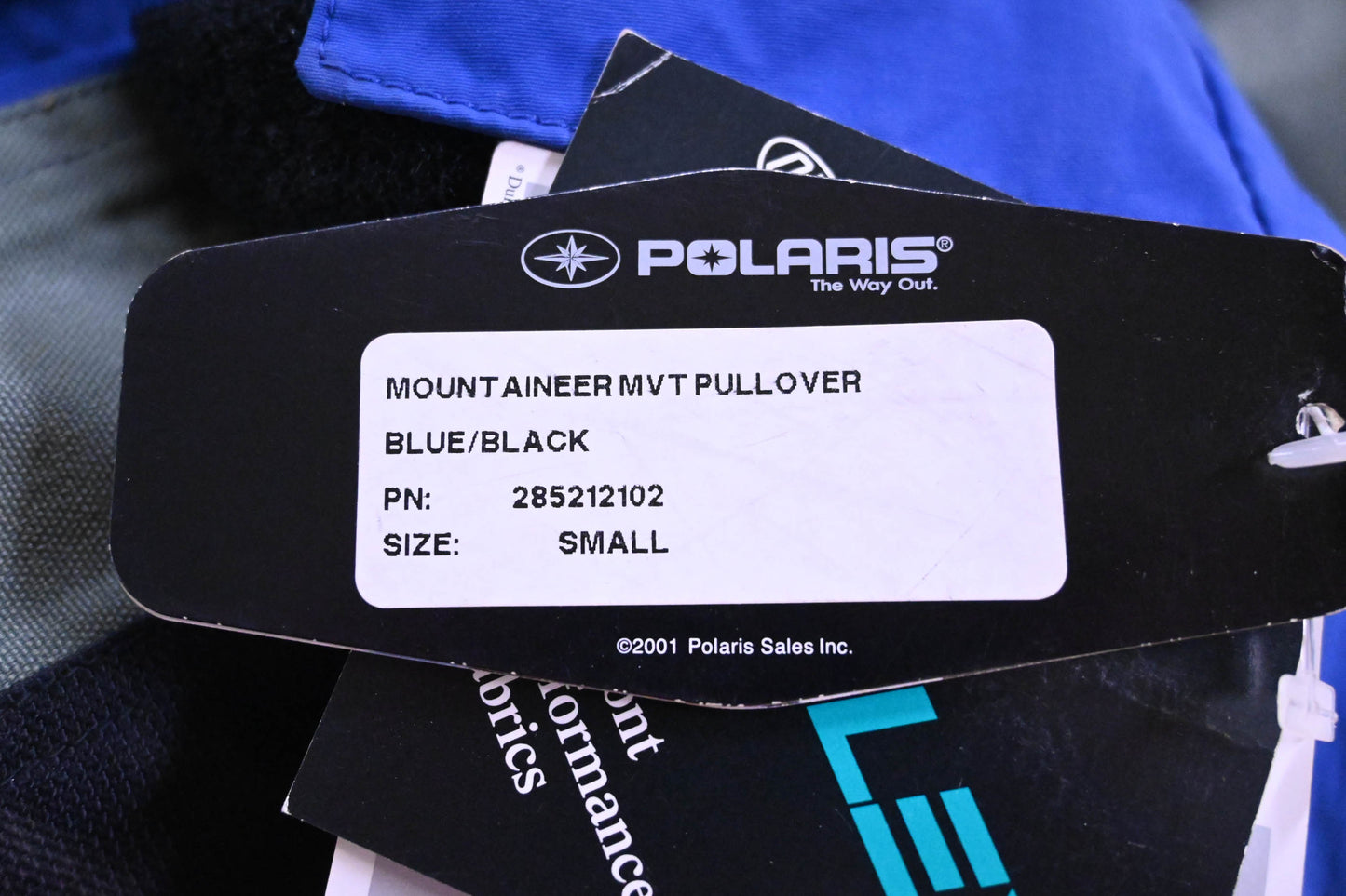 New OEM Polaris 285212102 Blue/Black Mountaineer Pullover Size S NOS