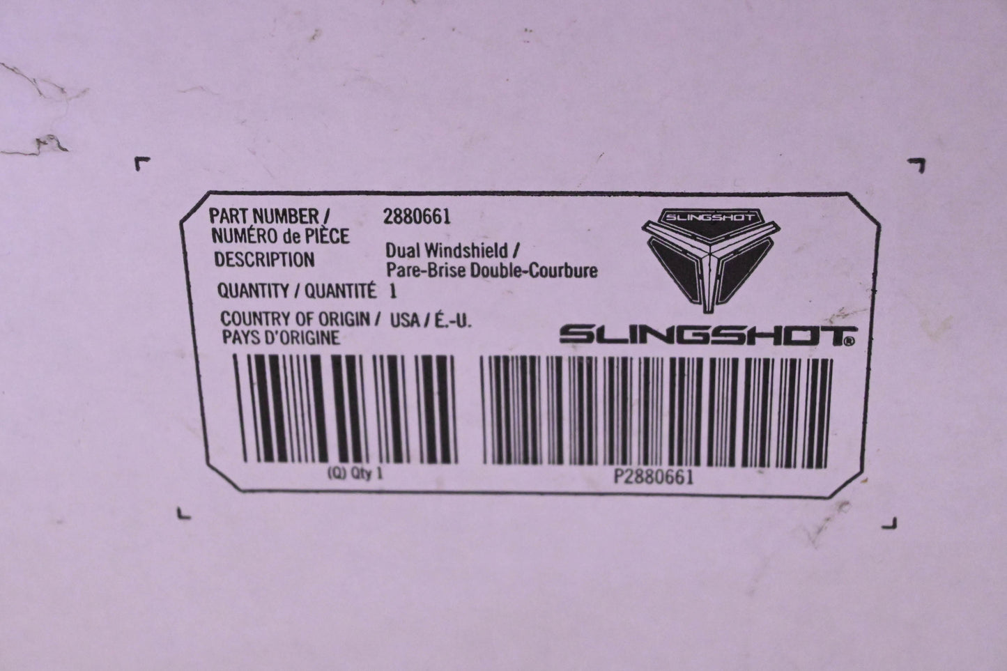 New OEM Polaris 2880661 Slingshot Dual Windshield Assembly Kit NOS