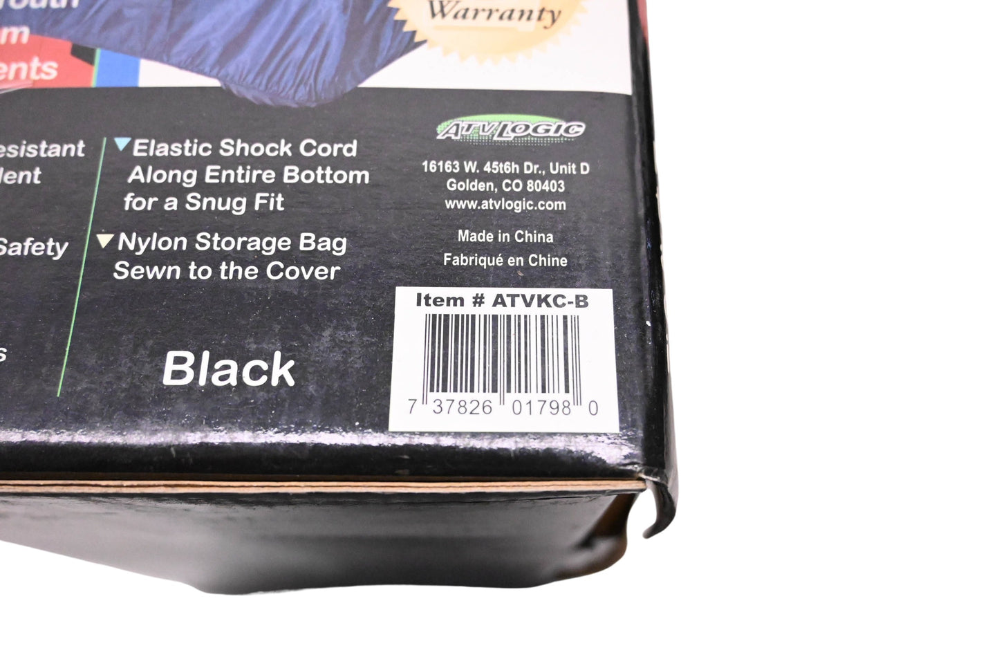 ATV Logic ATVKC-B Black Youth ATV Cover NOS