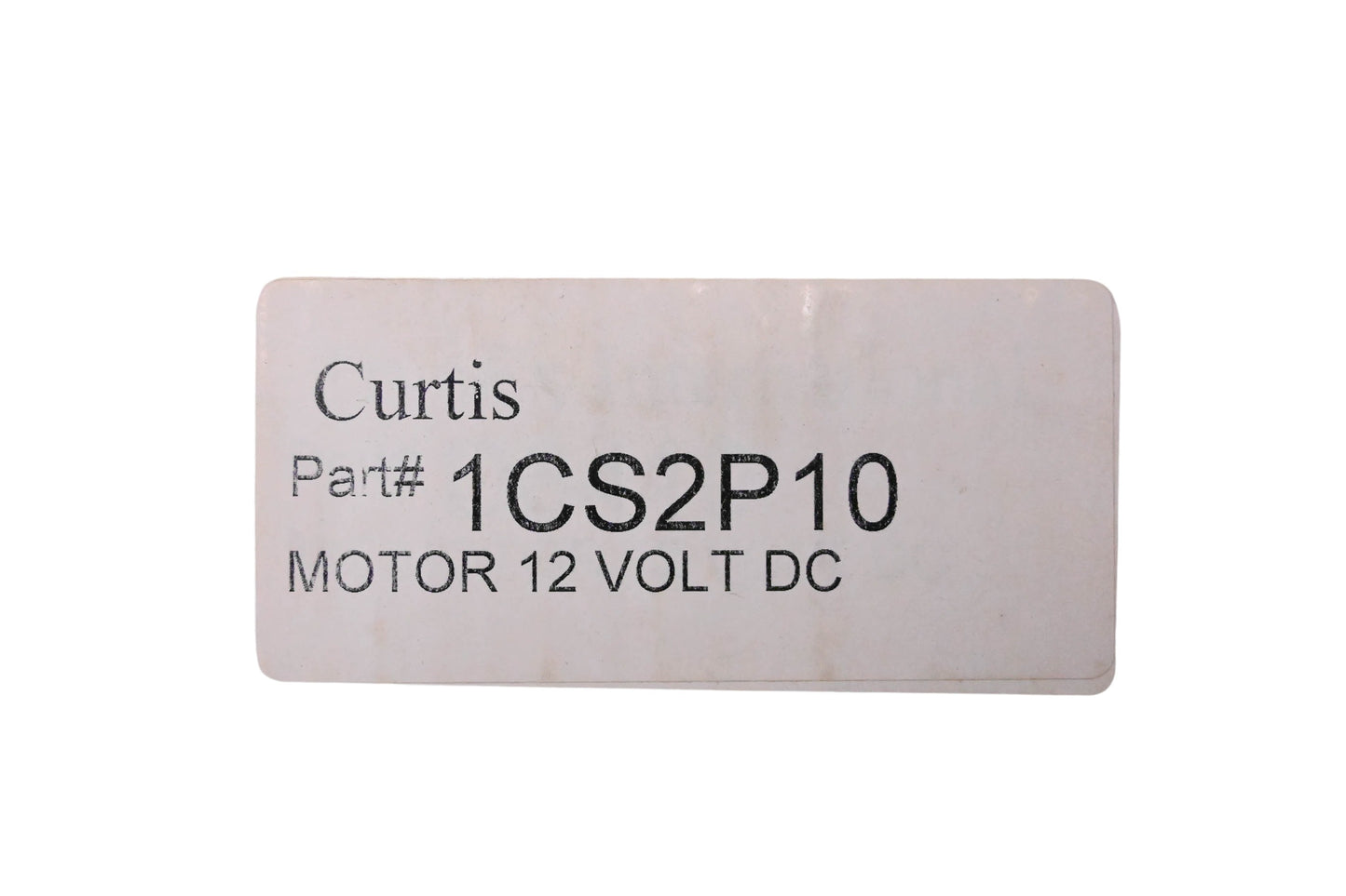 Curtis Industries 1CS2P10 12 Volt DC Motor Assembly NOS
