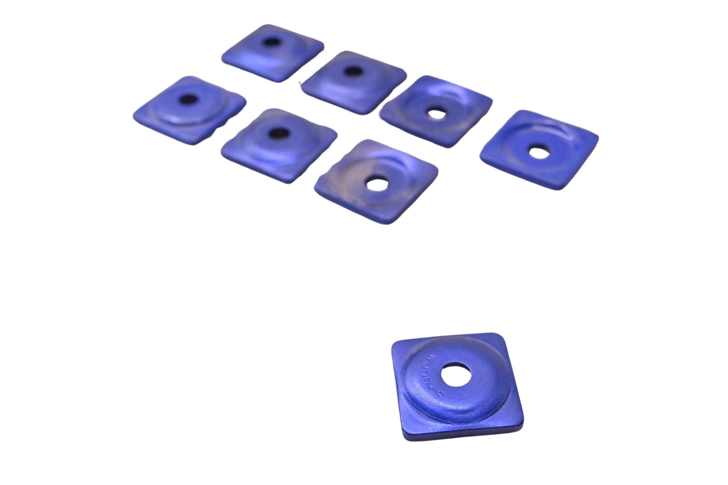 Woody's ASW2-3795 Blue Square Digger Plate Stud Support Plates Qty 8 NOS