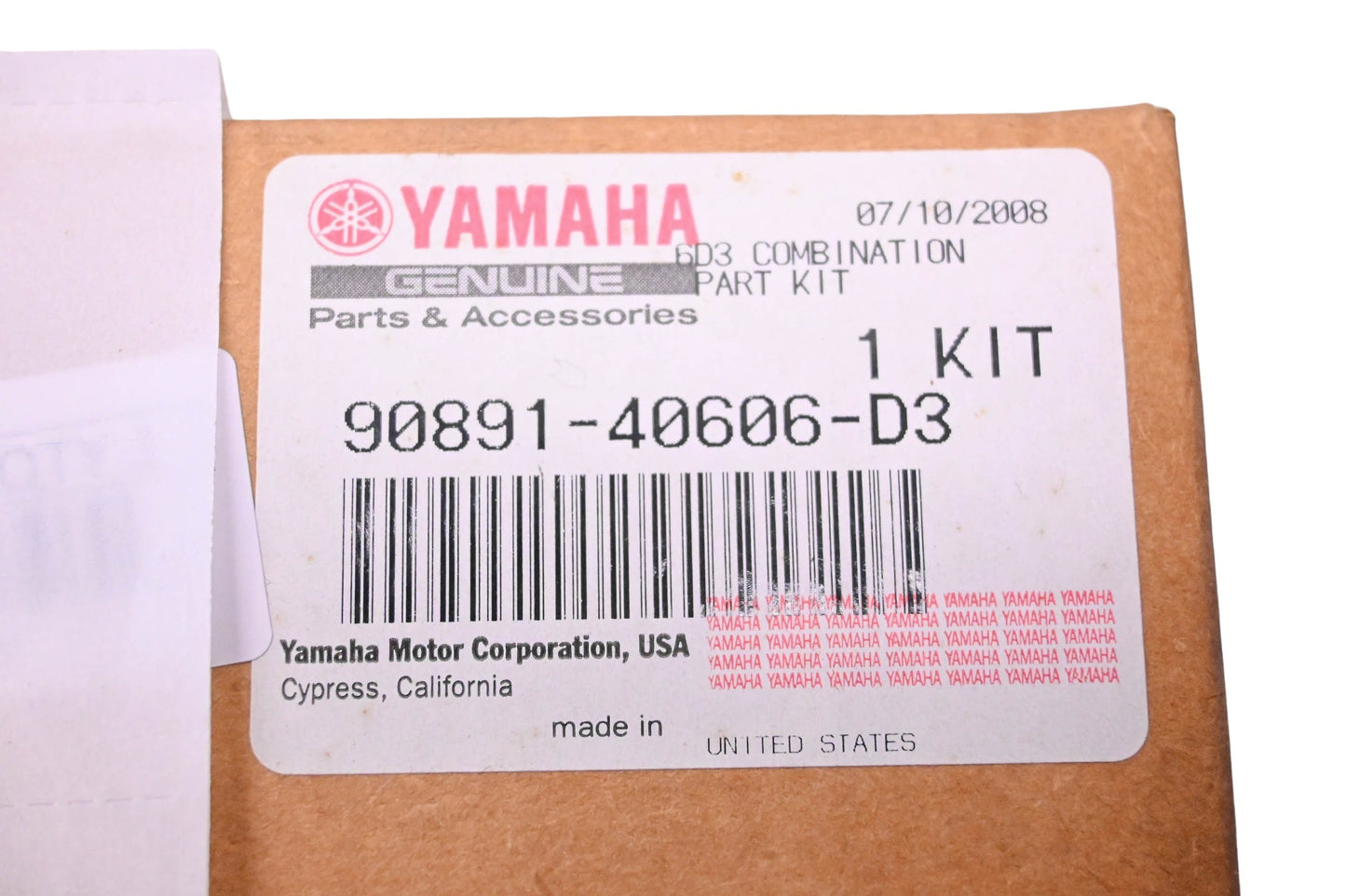 New OEM Yamaha 90891-40606-D3 6D3 Combination Part Kit NOS