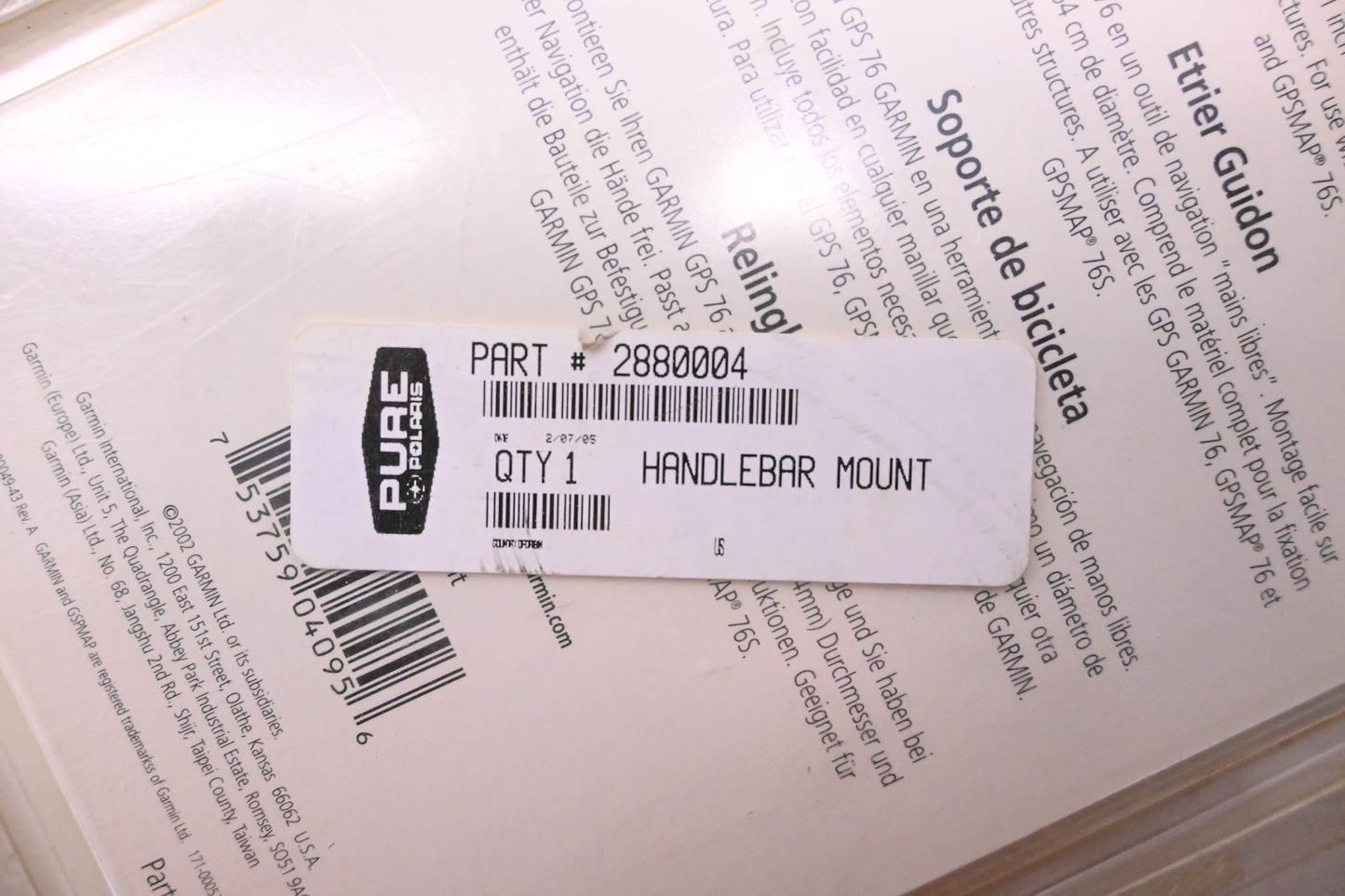 New OEM Polaris 2880004 Handlebar Mount Assembly Kit NOS