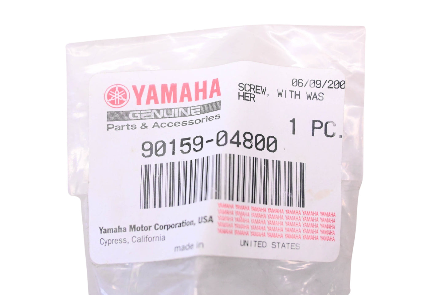 New OEM Yamaha 90159-04800-00 Washer & Screw Kit NOS