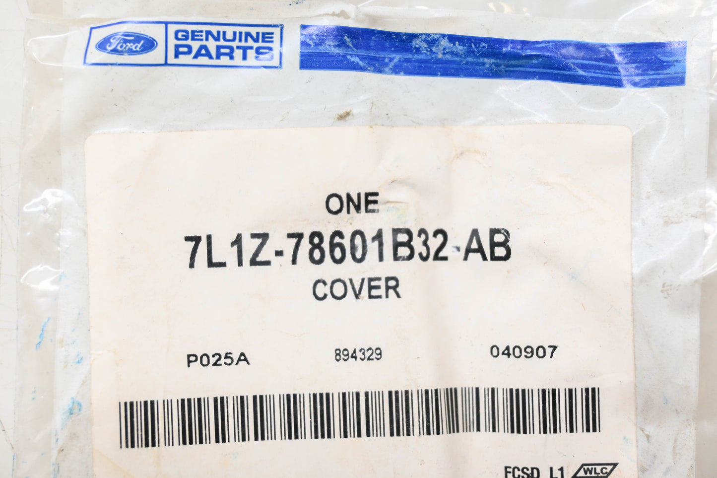 New OEM Ford 7L1Z-78601B32-AB Cover NOS