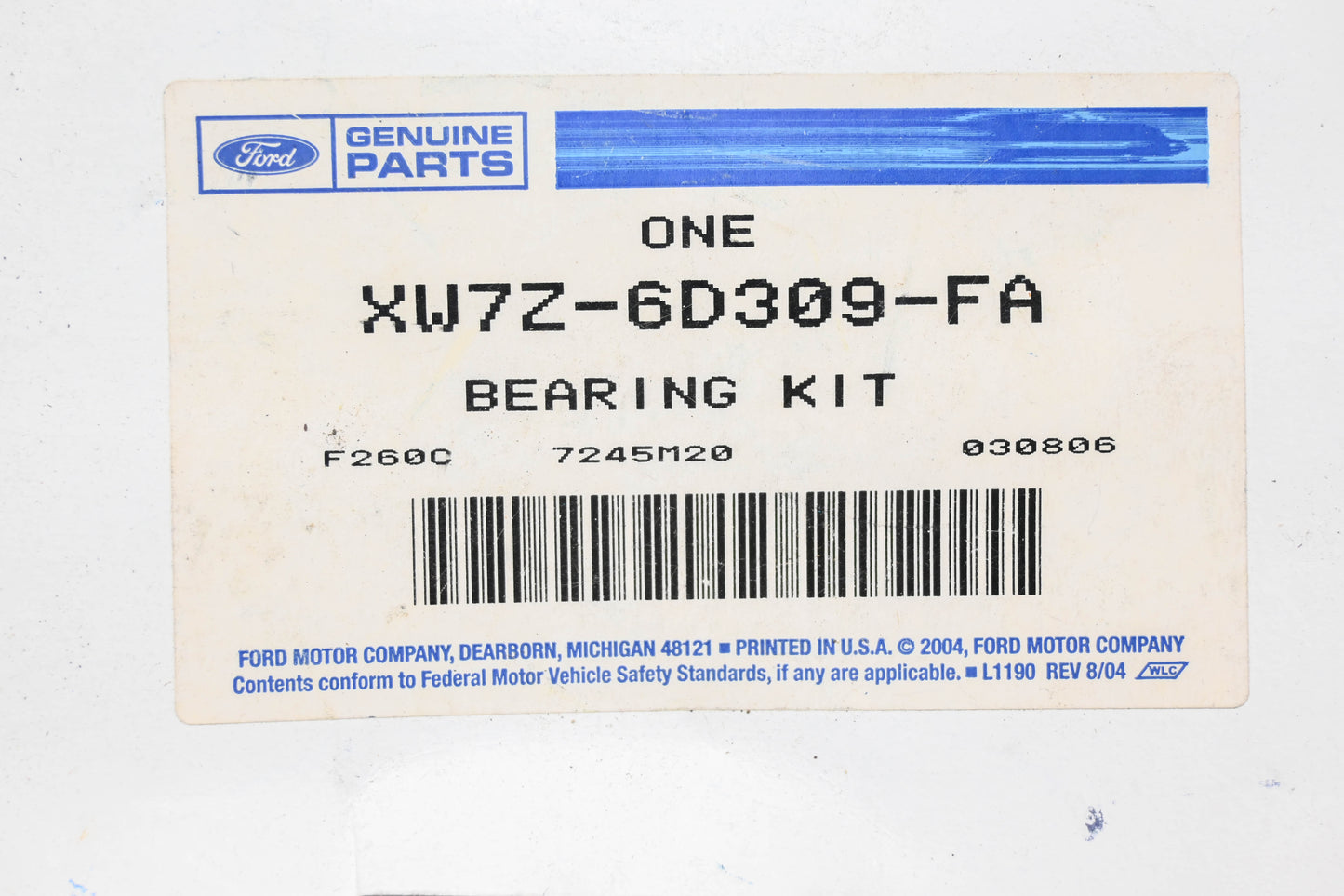 New OEM Ford XW7Z-6D309-FA Main Crankshaft Bearing Kit NOS