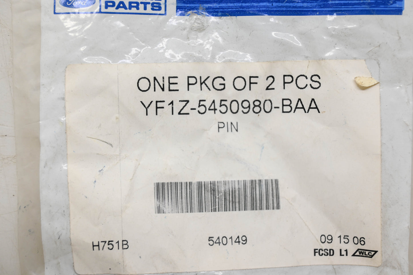 New OEM Ford YF1Z-5450980-BAA Retaining Pins Qty 2 NOS