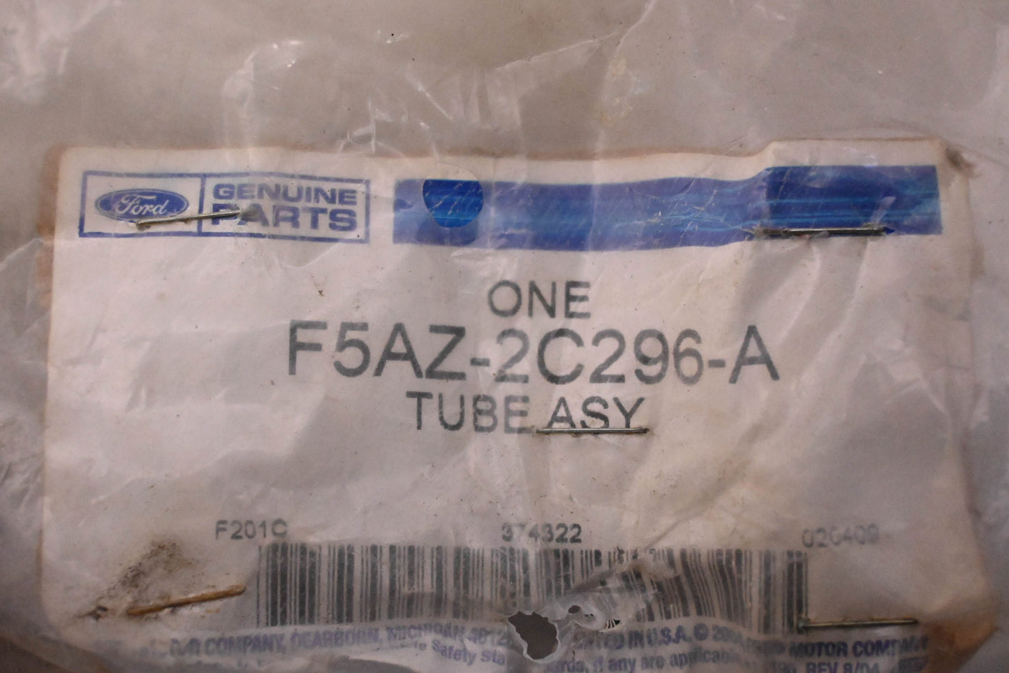 New OEM Ford F5AZ-2C296-A Brake Line Tube Assembly NOS