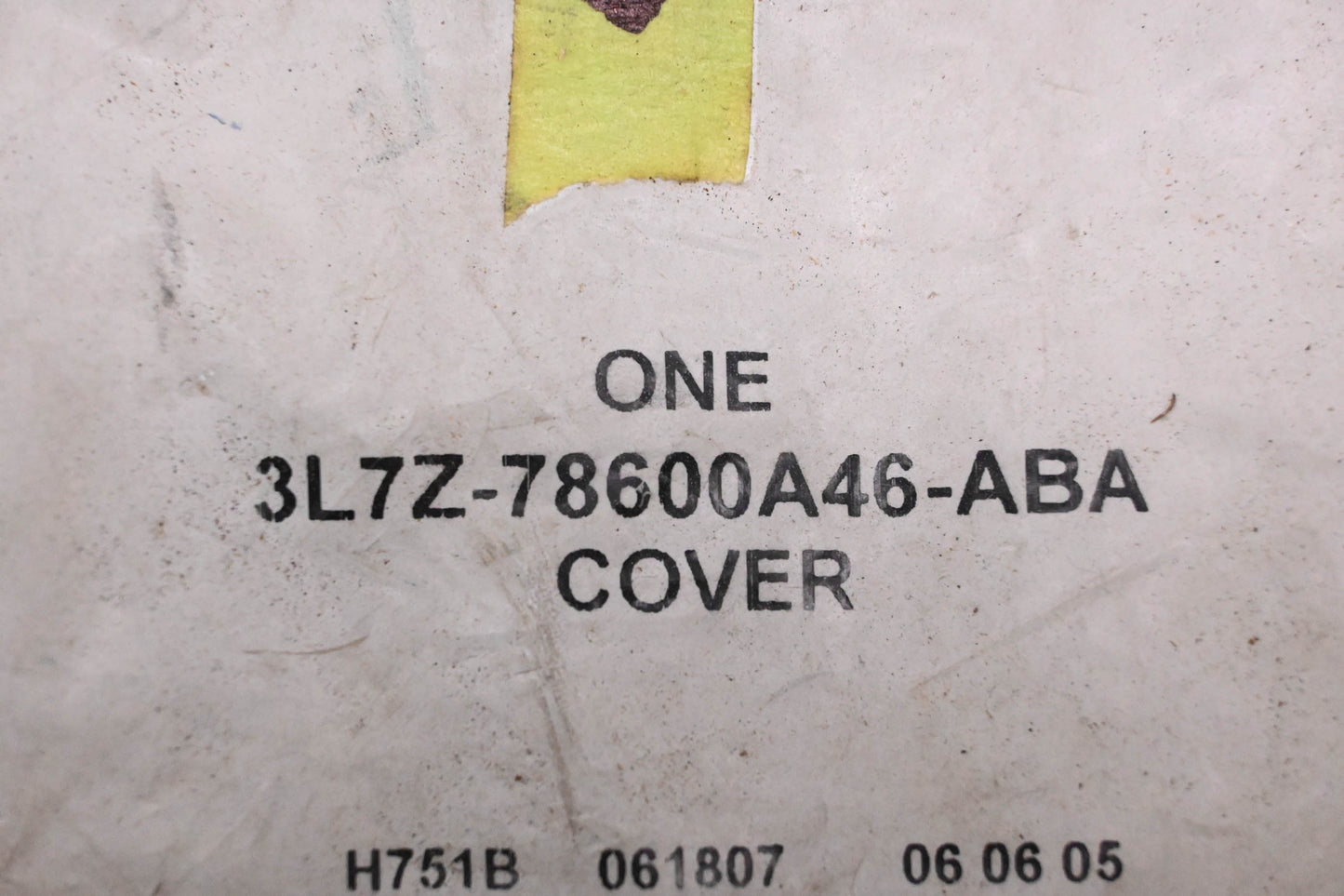 New OEM Ford 3L7Z-78600A46-ABA Seat Protection Cover NOS