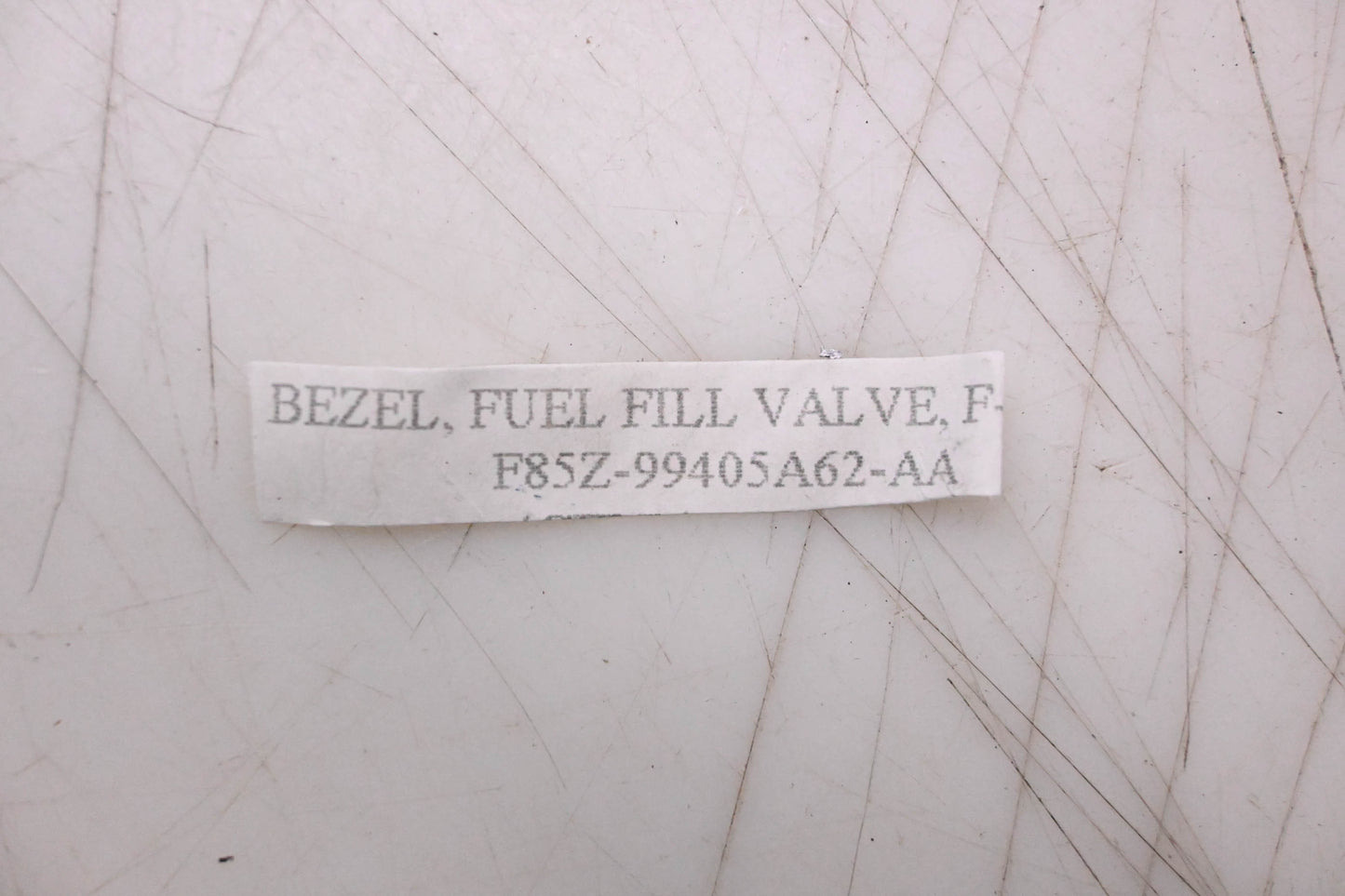 New OEM Ford F85Z-99405A62-AA Fuel Fill Valve Bezel NOS