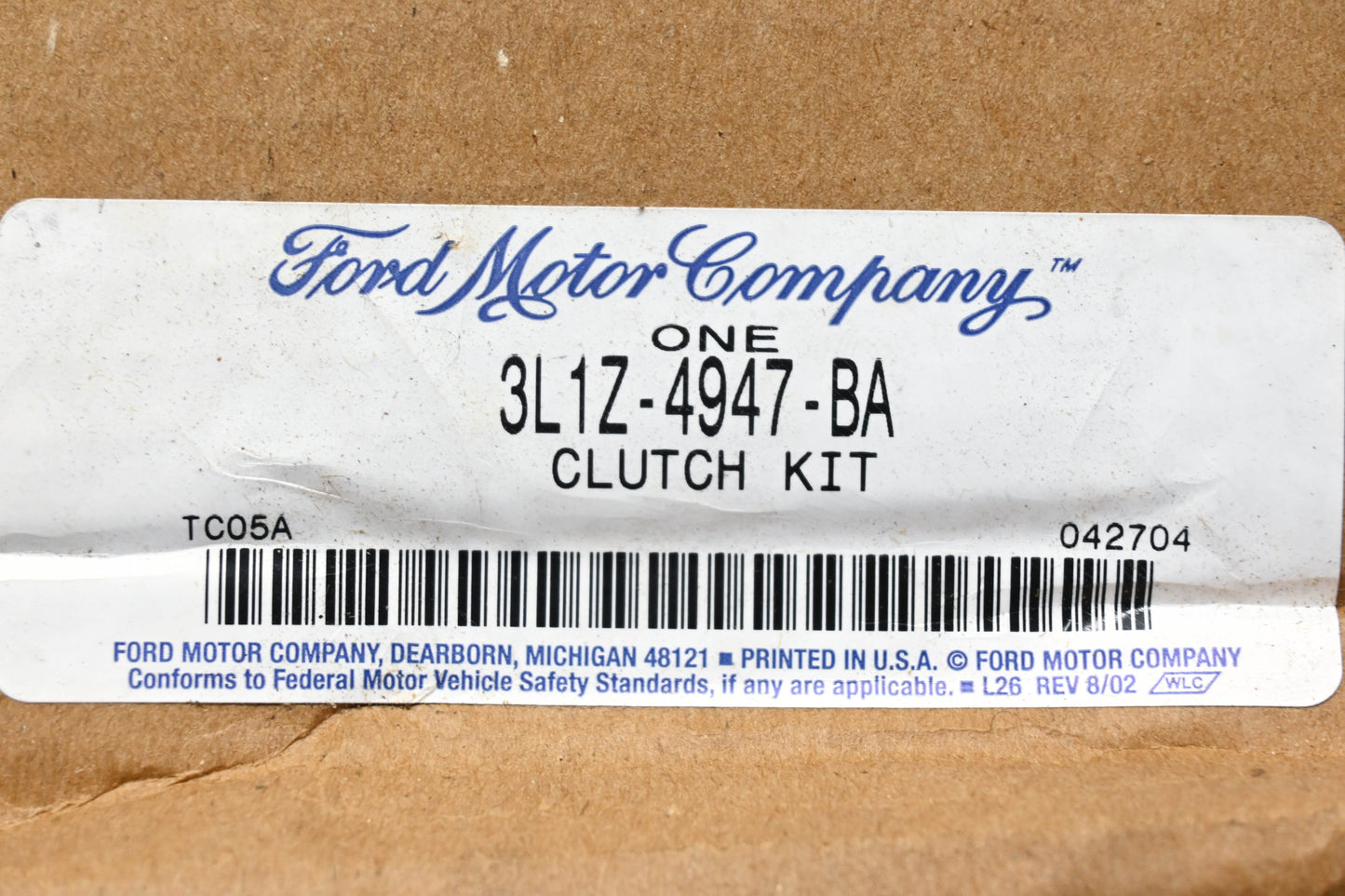 New OEM Ford 3L1Z-4947-BA Clutch Kit NOS