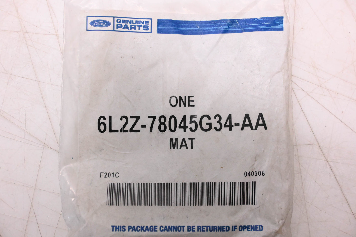 New OEM Ford 6L2Z-78045G34-AA Console Mat NOS