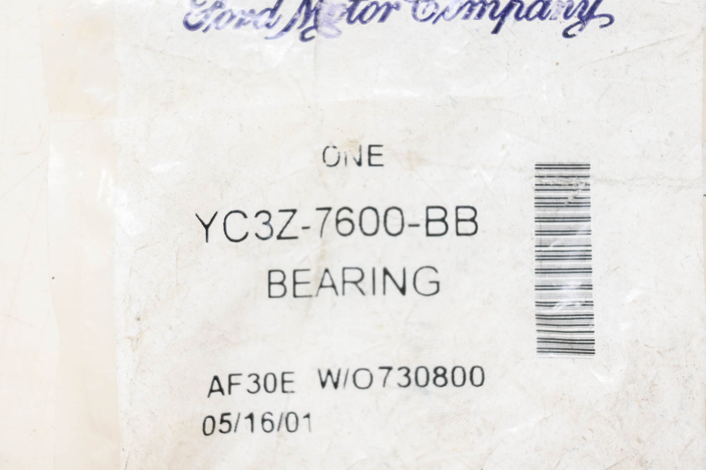 New OEM Ford YC3Z-7600-BB Bearing Assembly NOS