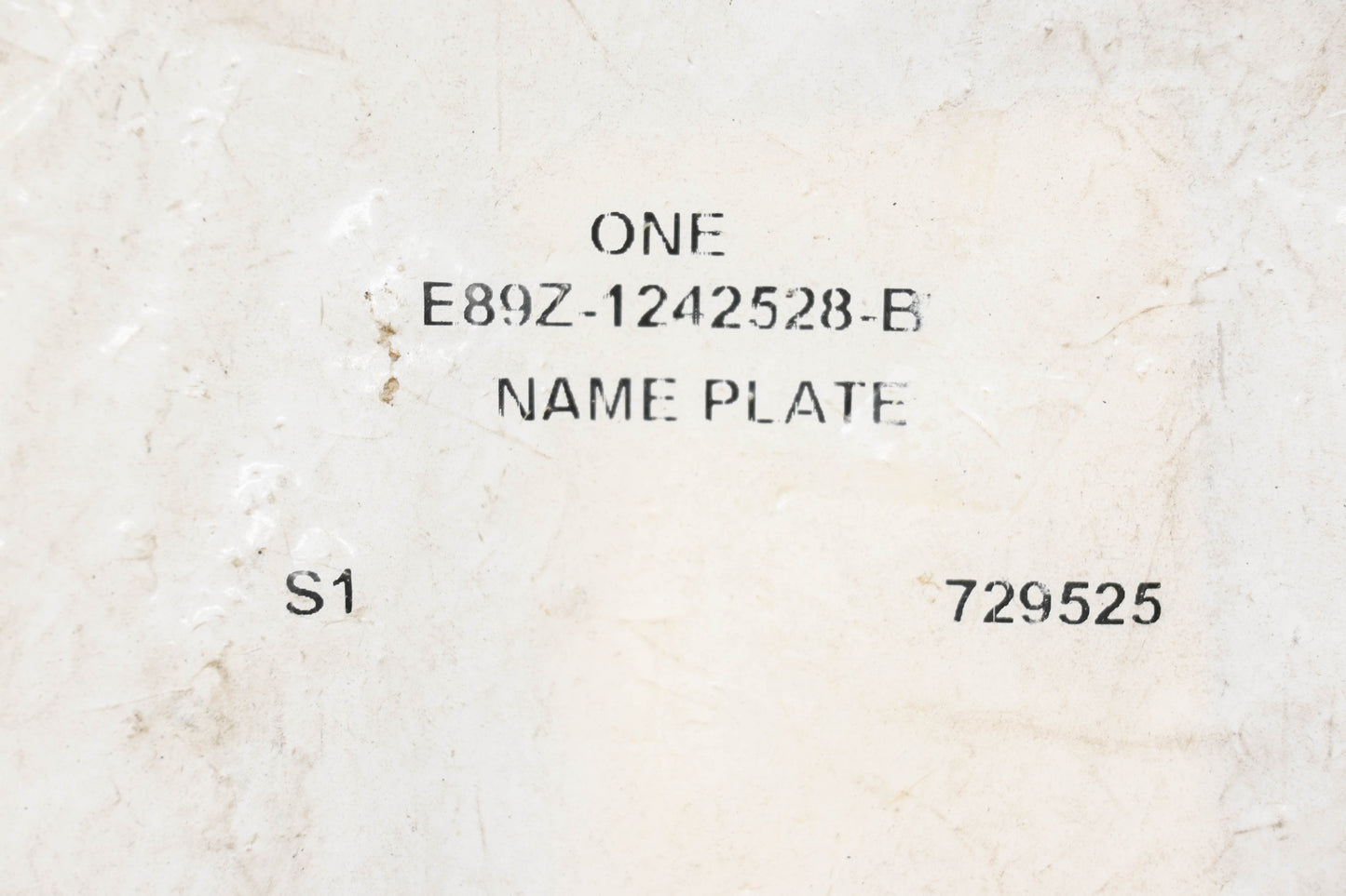 New OEM Ford E89Z-1242528-B "Aerostar XL" Rear Door Emblem NOS