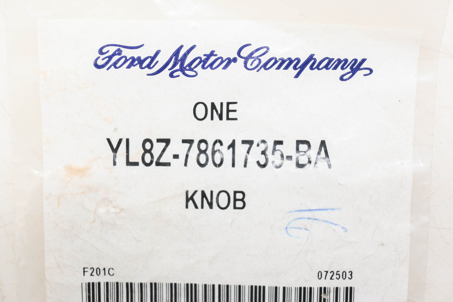 New OEM Ford YL8Z-7861735-BA Seat Back Latch Handle Knob NOS