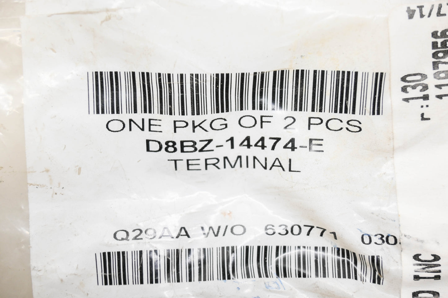 New OEM Ford D8BZ-14474-E Glass Defroster Terminal Connector� NOS