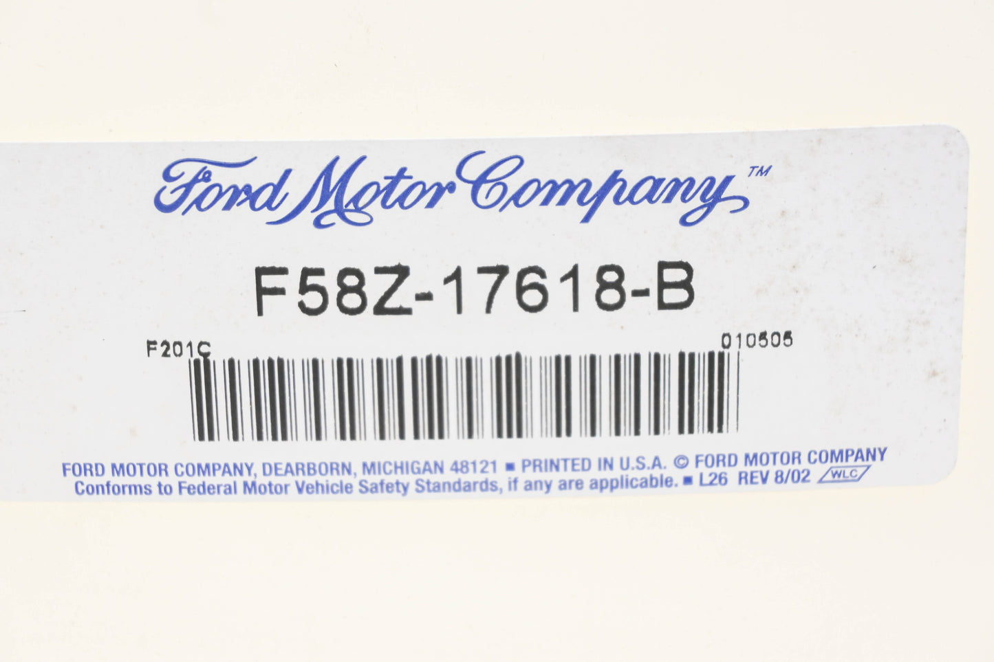 New OEM Ford F58Z-17618-B Windshield Washer Fluid Reservoir NOS