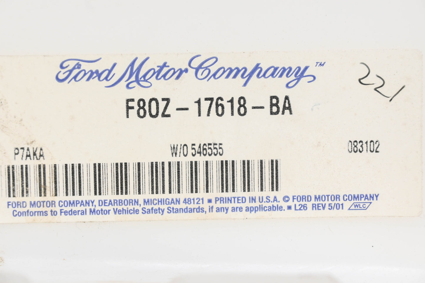 New OEM Ford F8OZ-17618-BA Washer Reservoir Tank NOS