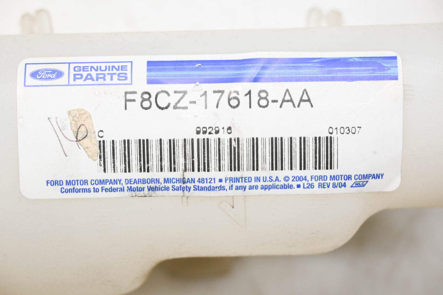 New OEM Ford F8CZ-17618-AA Washer Reservoir With Pump NOS