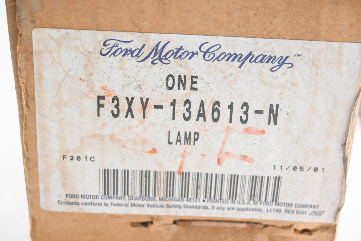 New OEM Ford F3XY-13A613-N Rear High Mount Brake Lamp Assembly NOS