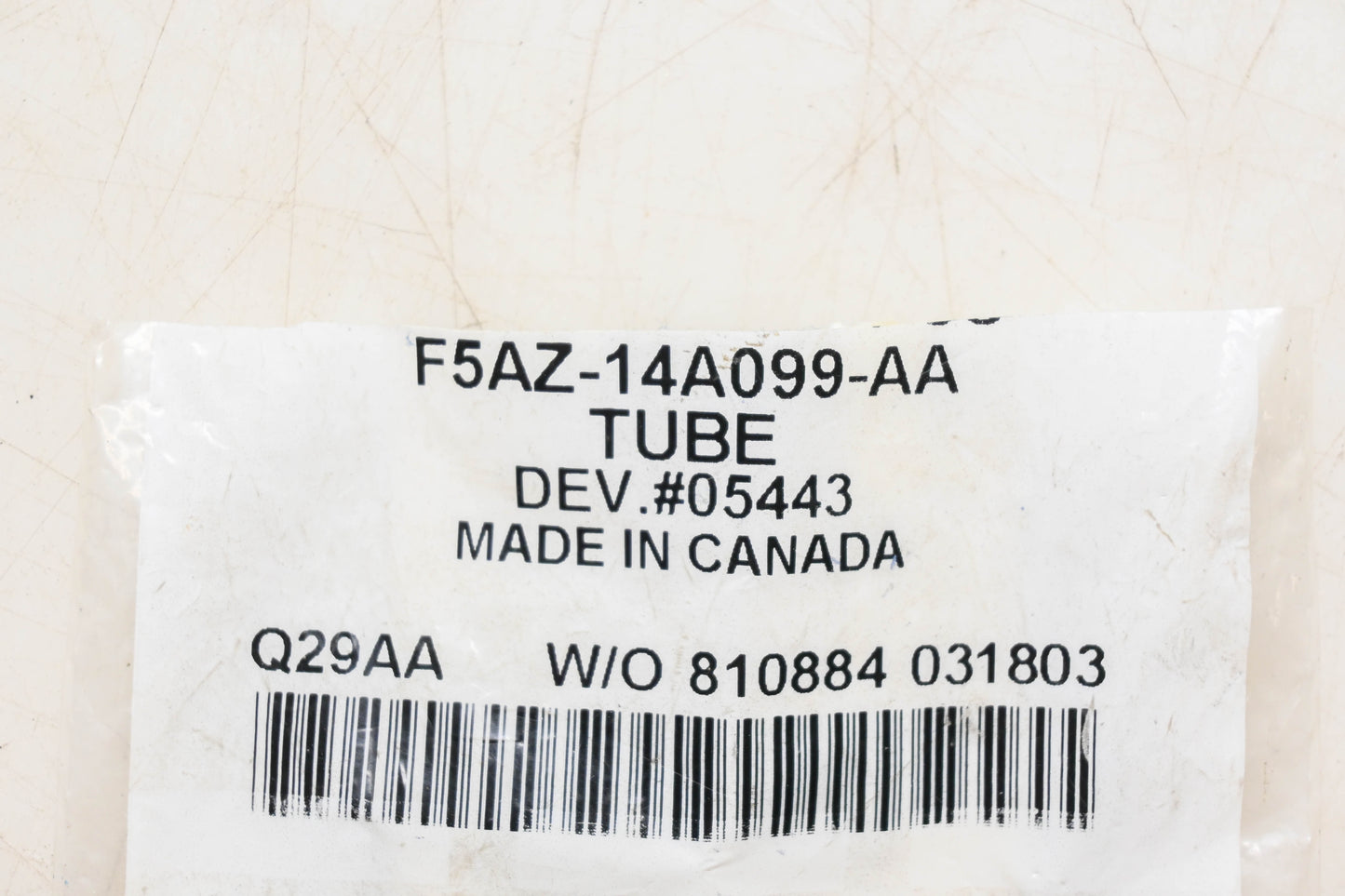 New OEM Ford F5AZ-14A099-AA Tube NOS