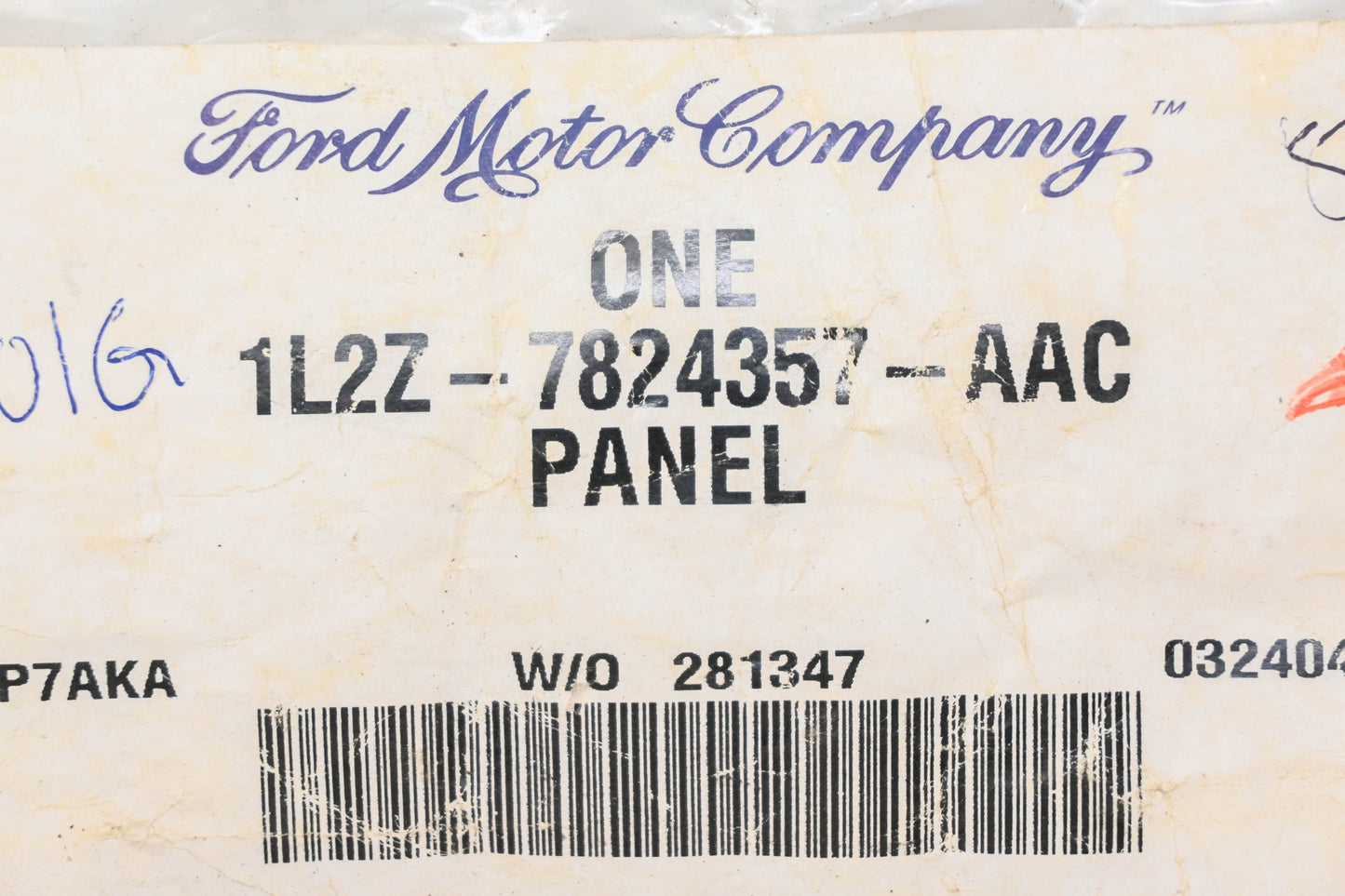 New OEM Ford 1L2Z-7824357-AAC Lower Center Pillar Trim Panel NOS