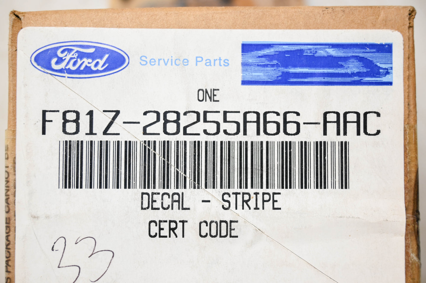 New OEM Ford F81Z-28255A66-AAC Stripe Decal Kit NOS