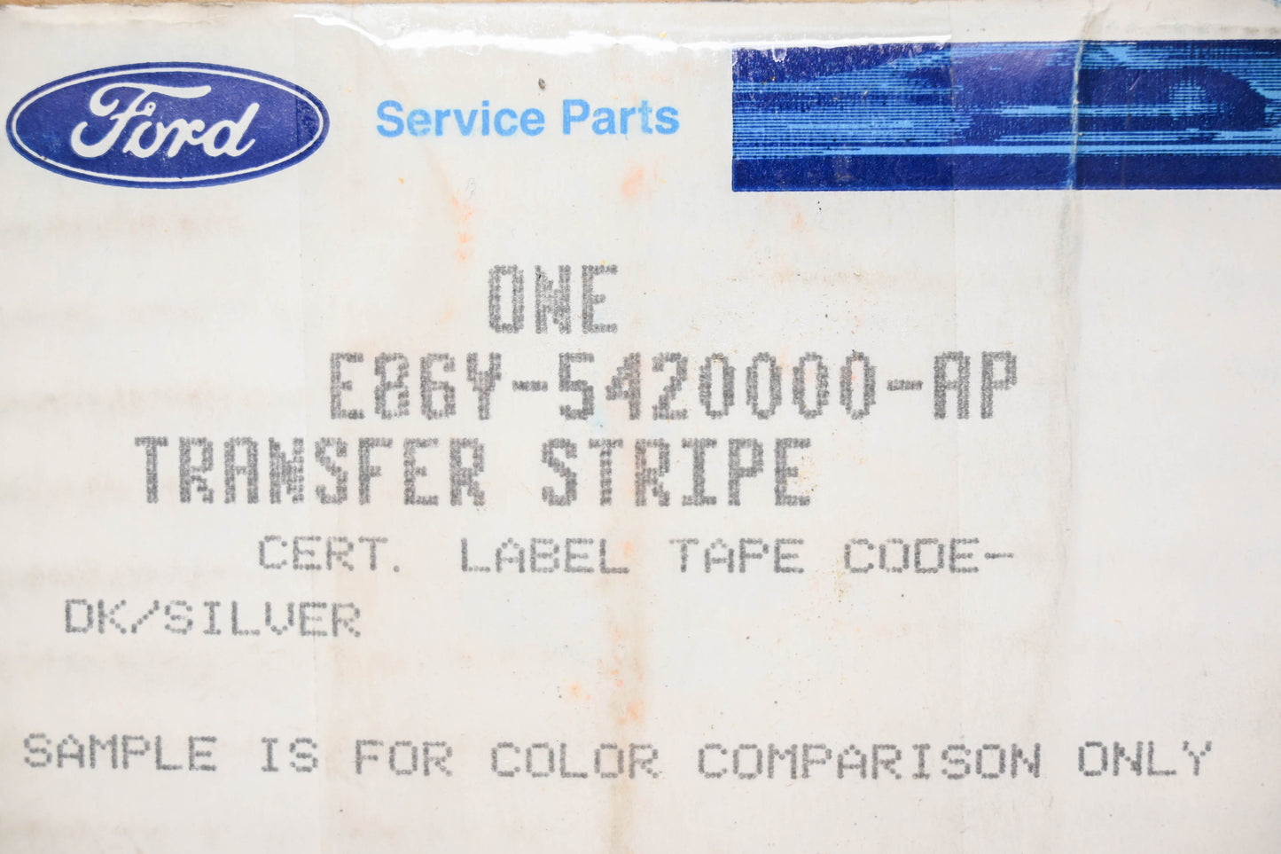 New OEM Ford E86Y-5420000-AP Stripe Decal Kit NOS