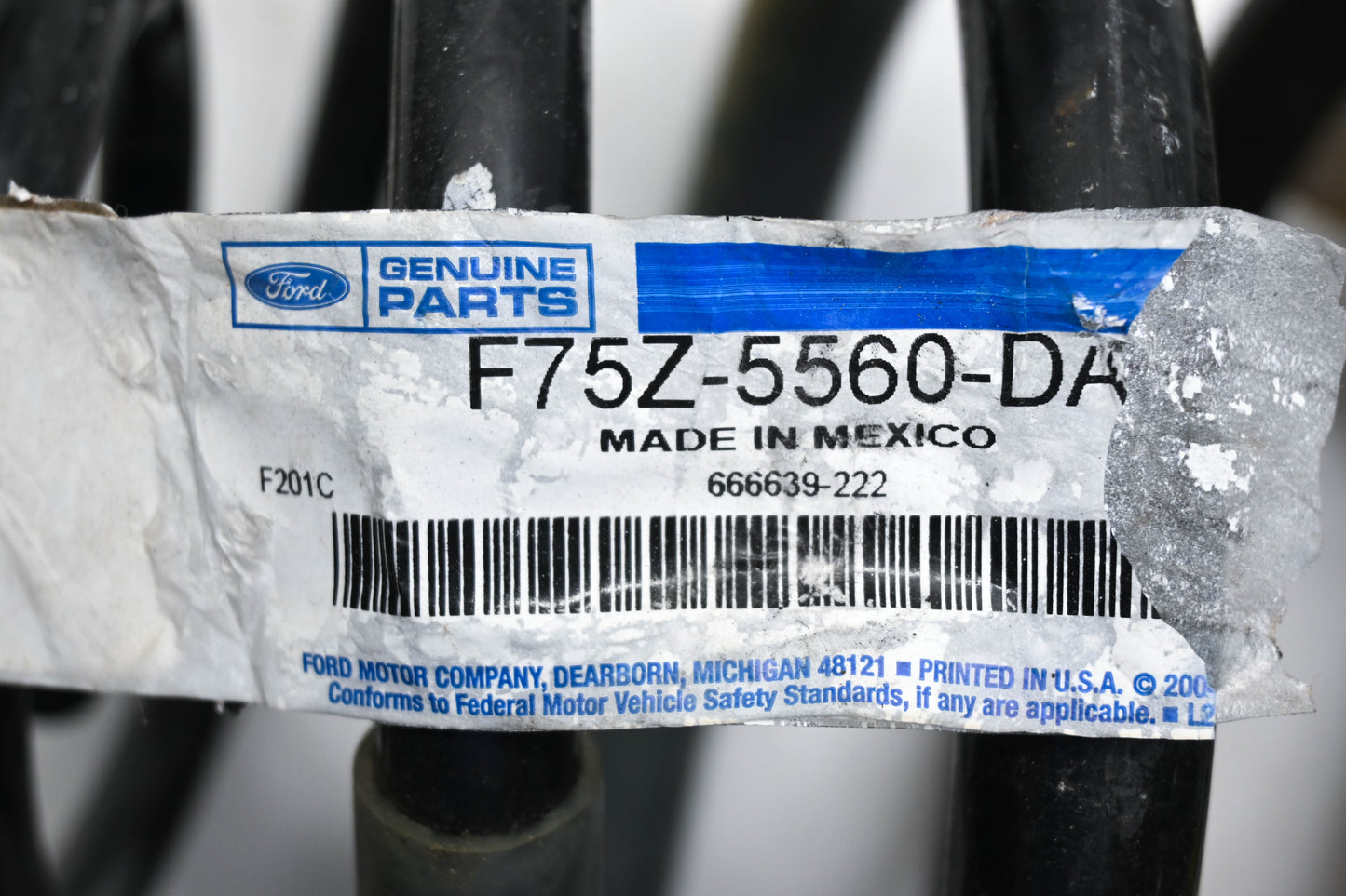 New OEM Ford F75Z-5560-DA, 2L14-5534-DA Coil Spring NOS