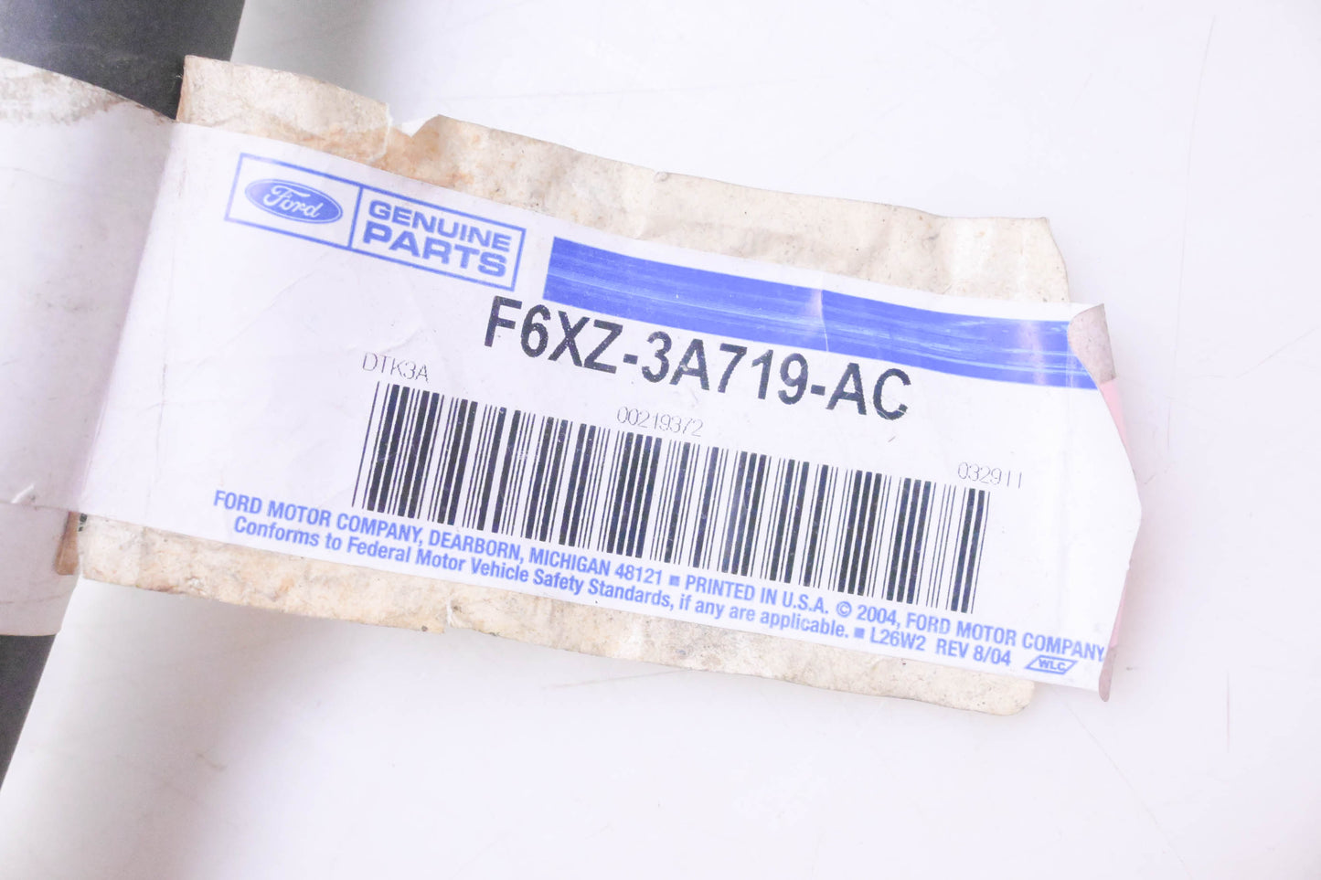New OEM Ford F6XZ-3A719-AC Power Steering Pressure Line Hose NOS