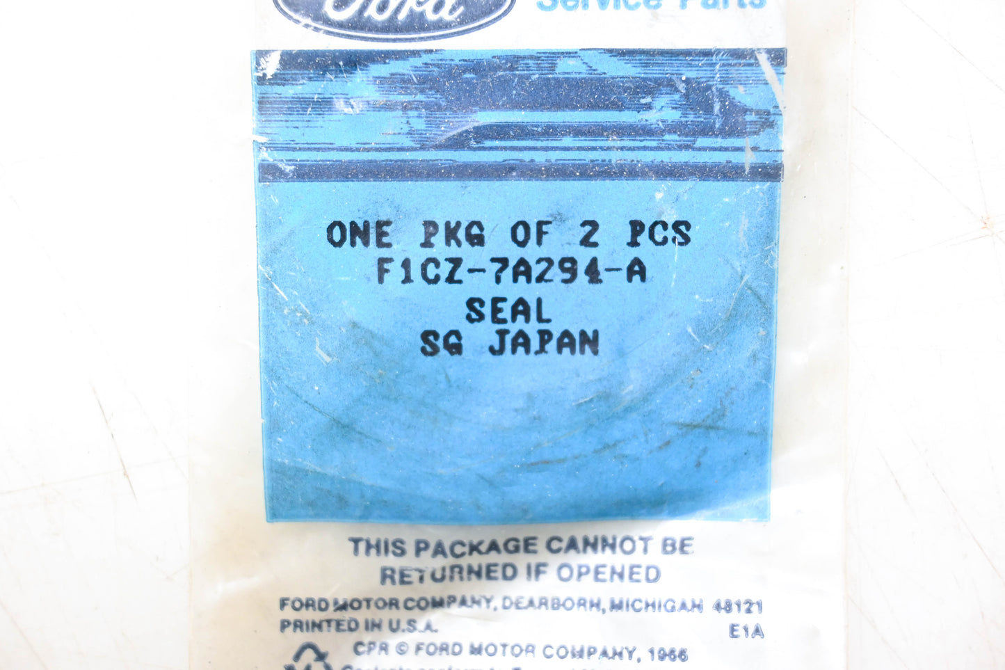 New OEM Ford F1CZ-7A294-A Piston Seals Qty 2 NOS
