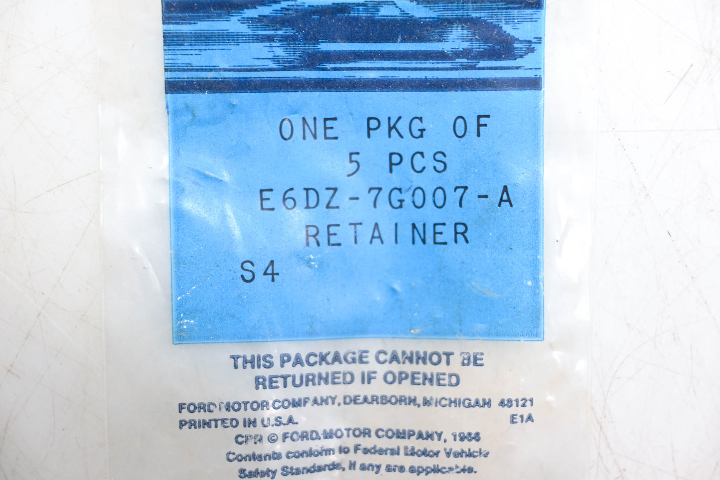 New OEM Ford E6DZ-7G007-A Retainers Qty 5 NOS