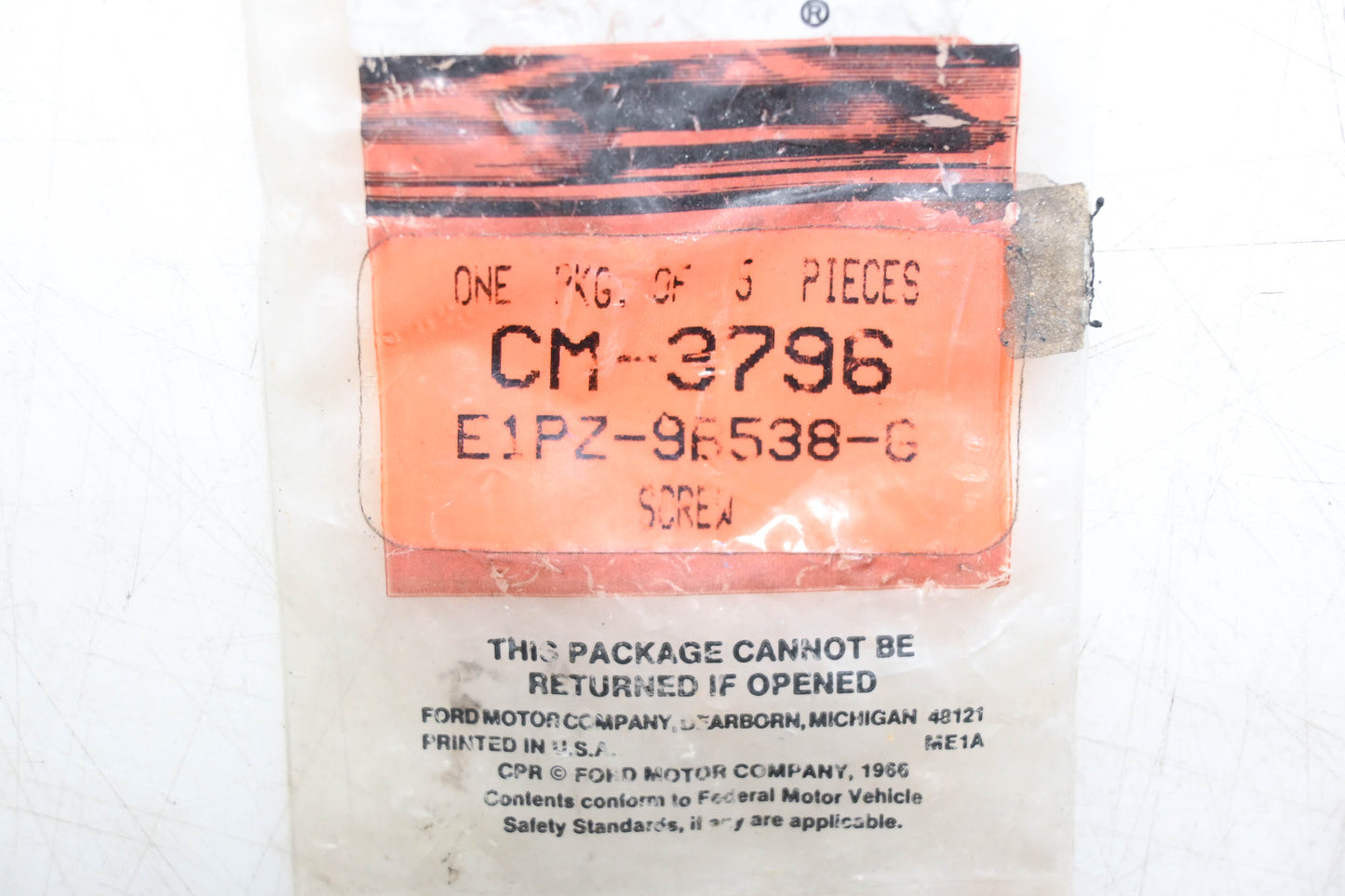 New OEM Motorcraft CM-3796, E1PZ-96538-G Screw NOS