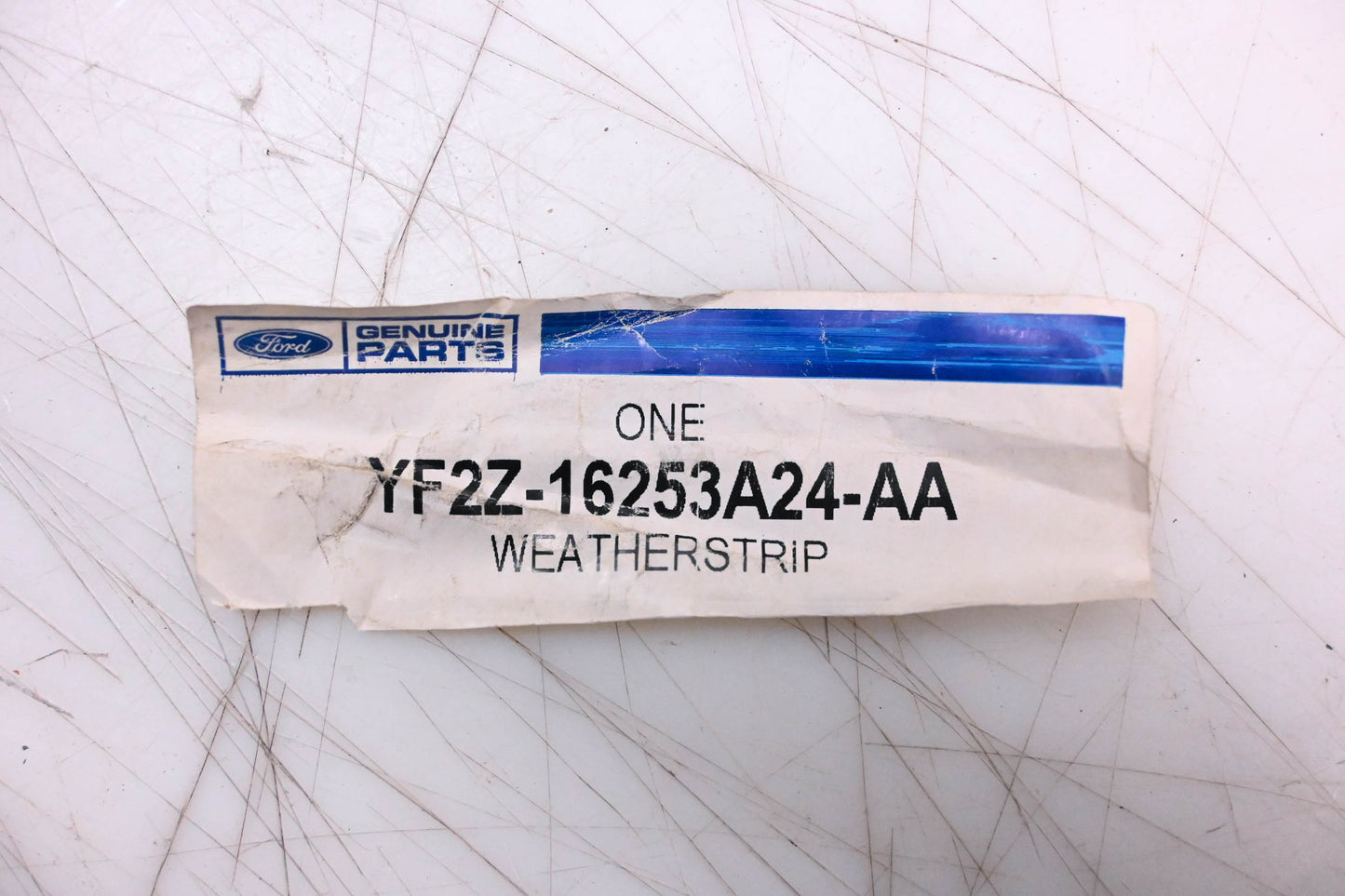 New OEM Ford YF2Z-16253A24-AA 25" Lower Door Weatherstrip NOS
