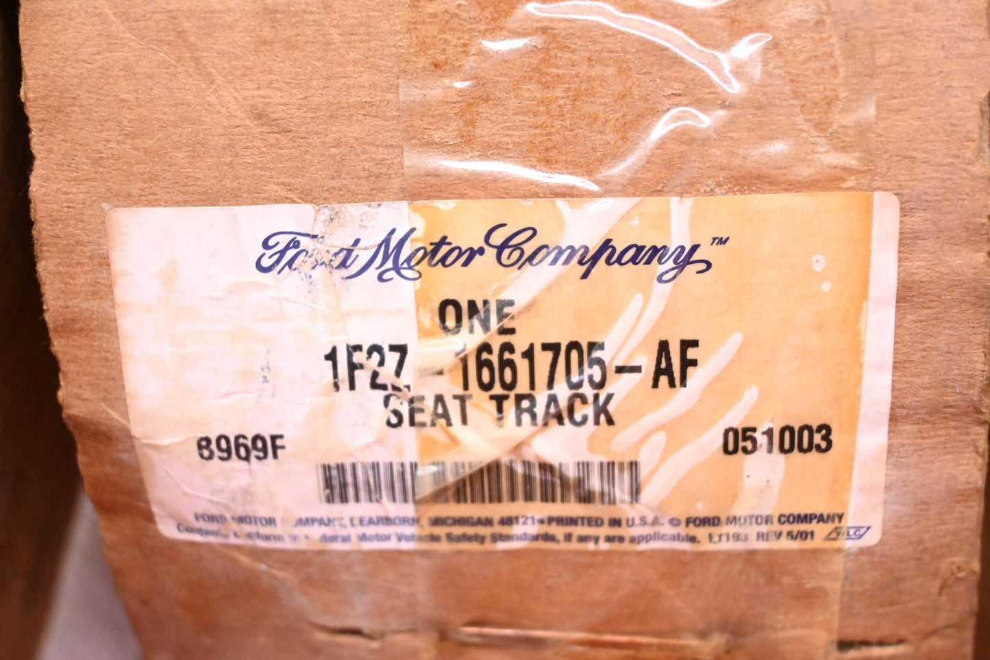 New OEM Ford 1F2Z-1661705-AF Front Seat Track Assembly NOS