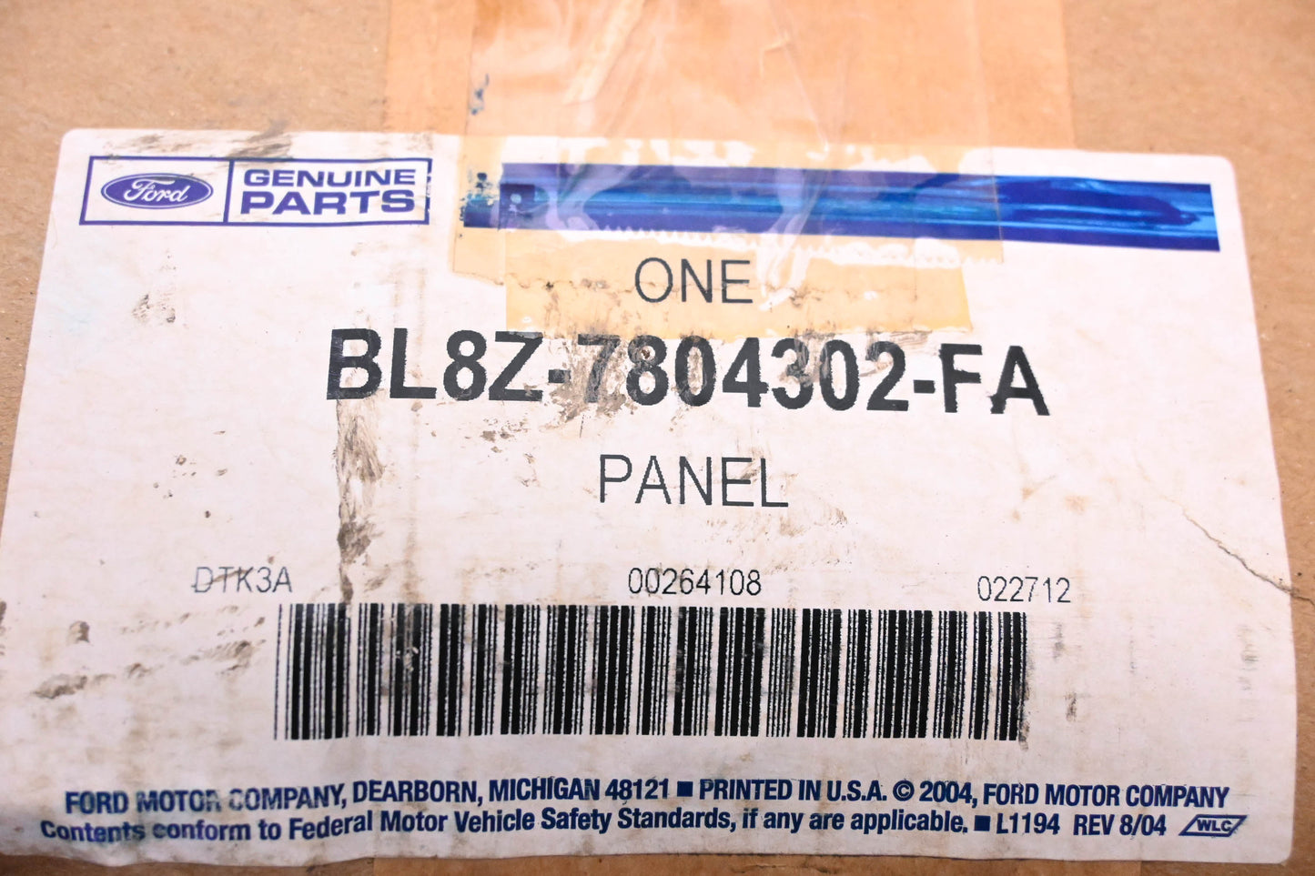 New OEM Ford BL8Z-7804302-FA Instrument Panel Bezel NOS